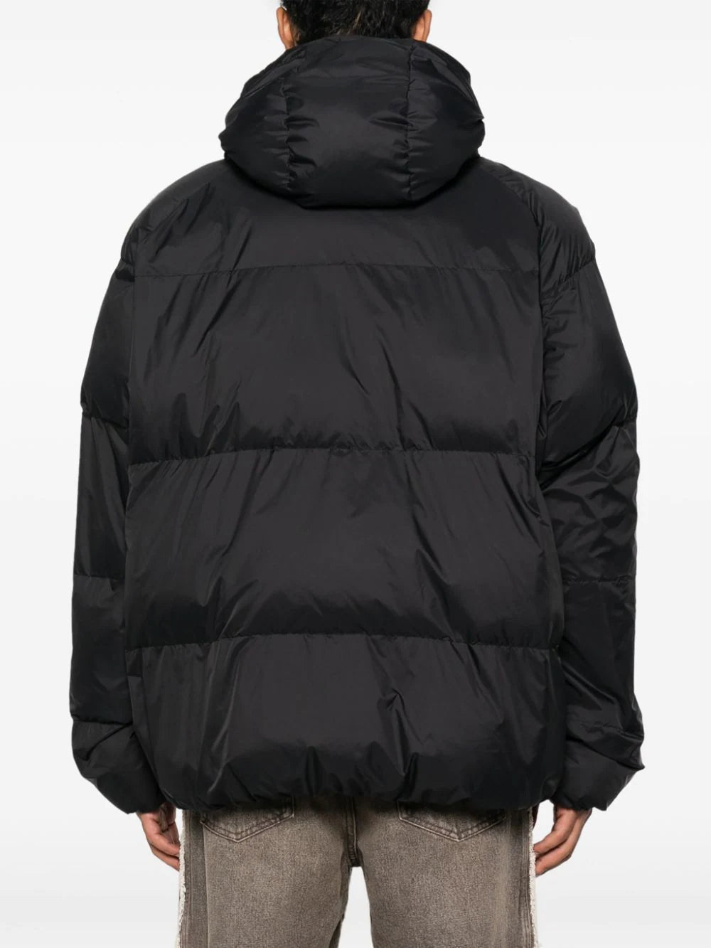 POSTER EYE NYLON PUFFER JACKET BLACK ECR