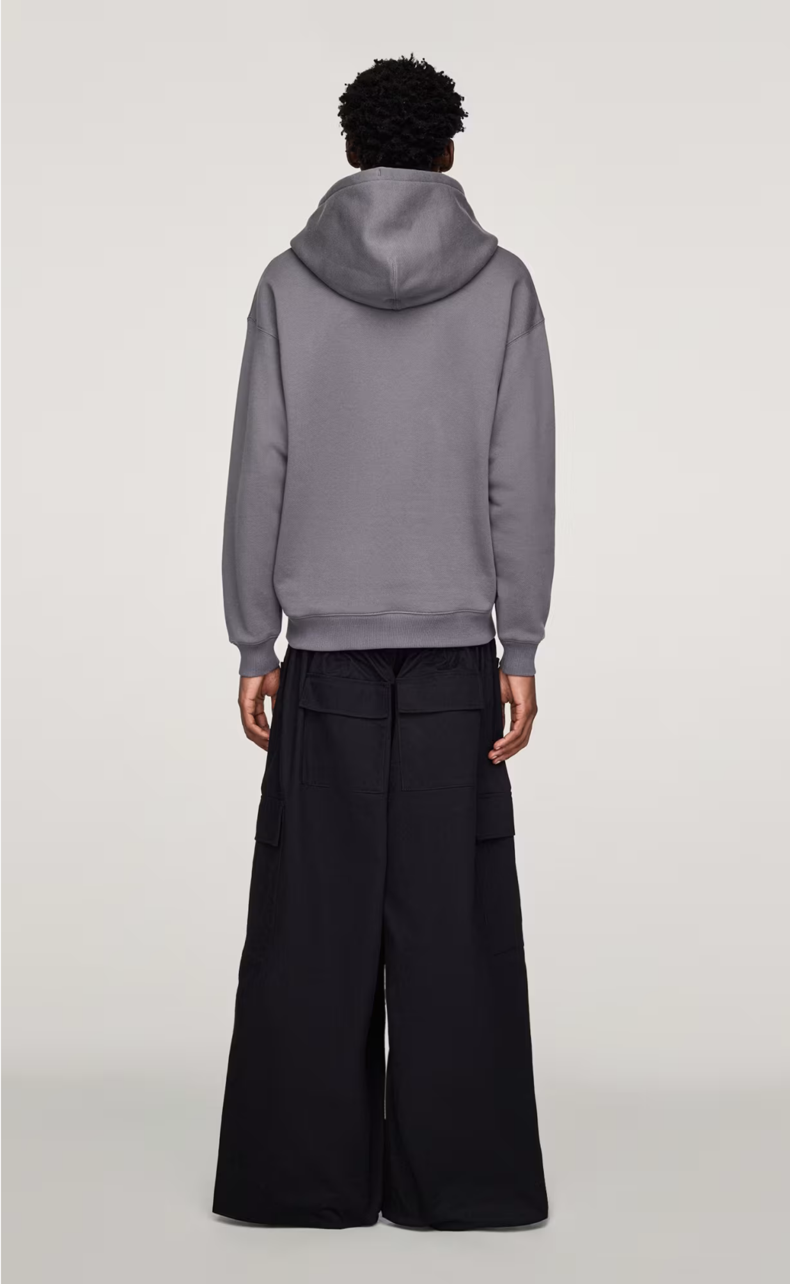 Y-3 NBHD GRAPHIC DARK GREY HOODIE