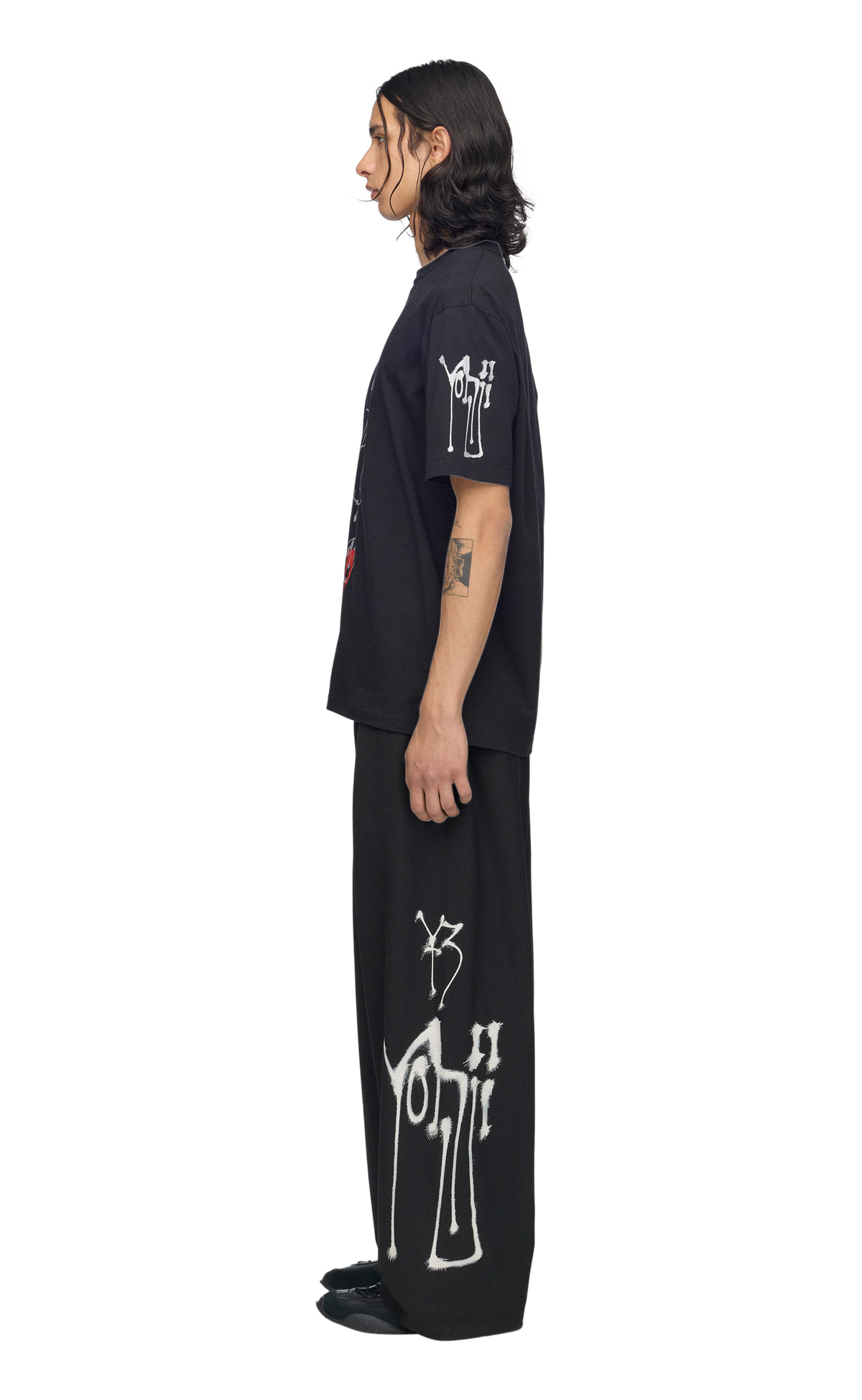 Y-3 CHITO CITY GRAPHIC BLACK T-SHIRT