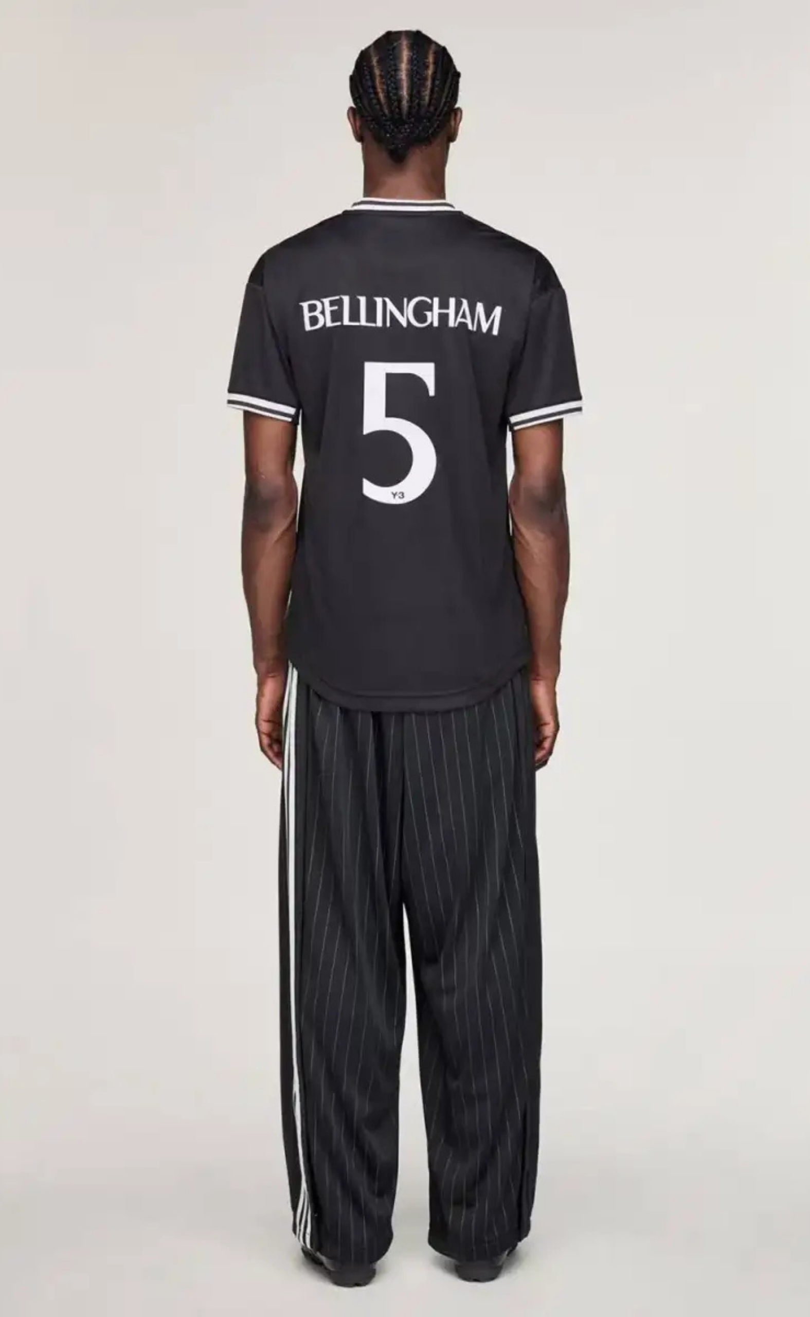 Y-3 BELLINGHAM FOOTBALL BLACK T-SHIRT