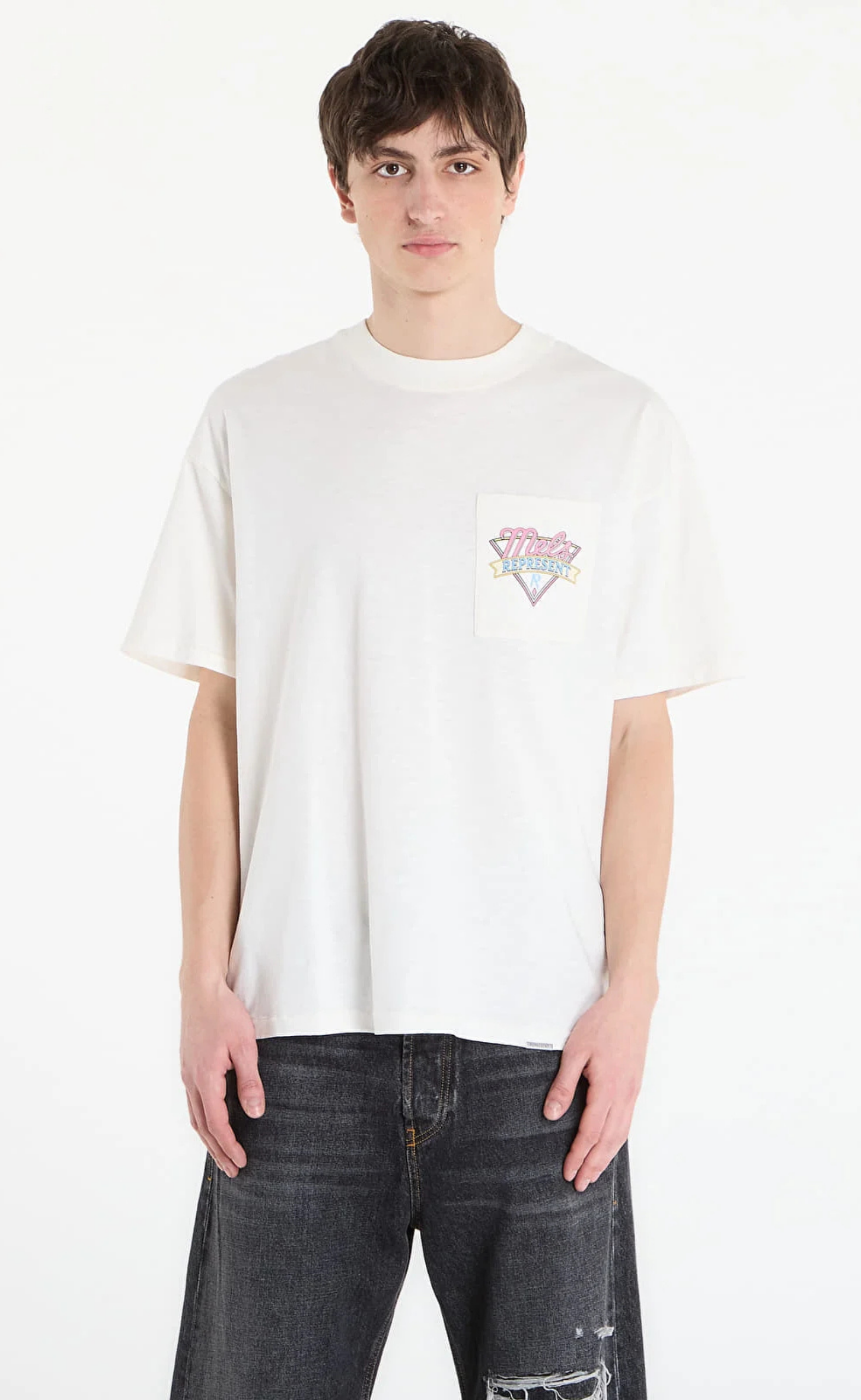 MEL'S DINER FLAT WHITE T-SHIRT