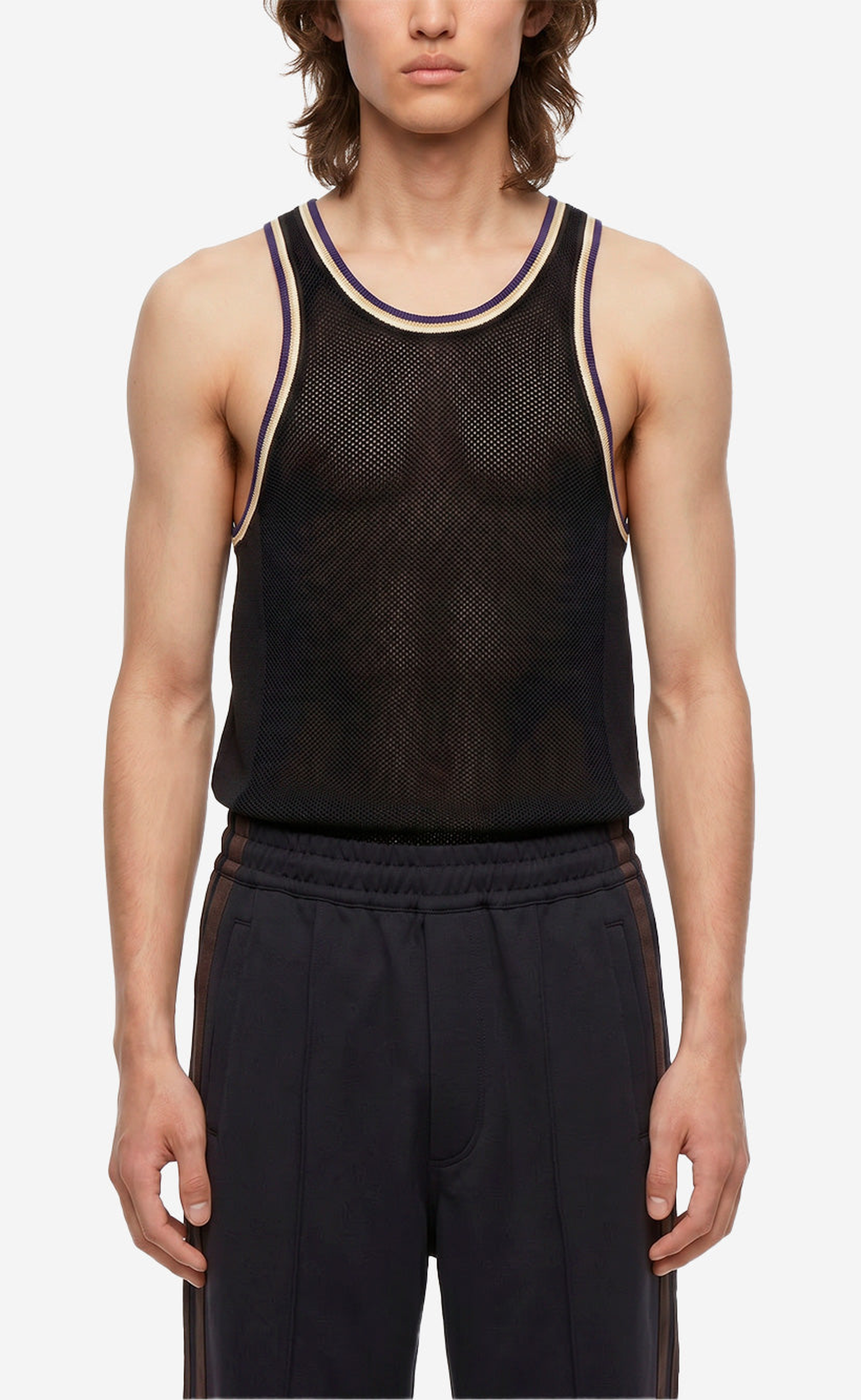 WB Y-3 KNIT TANK WOMEN BLACK TANK TOP