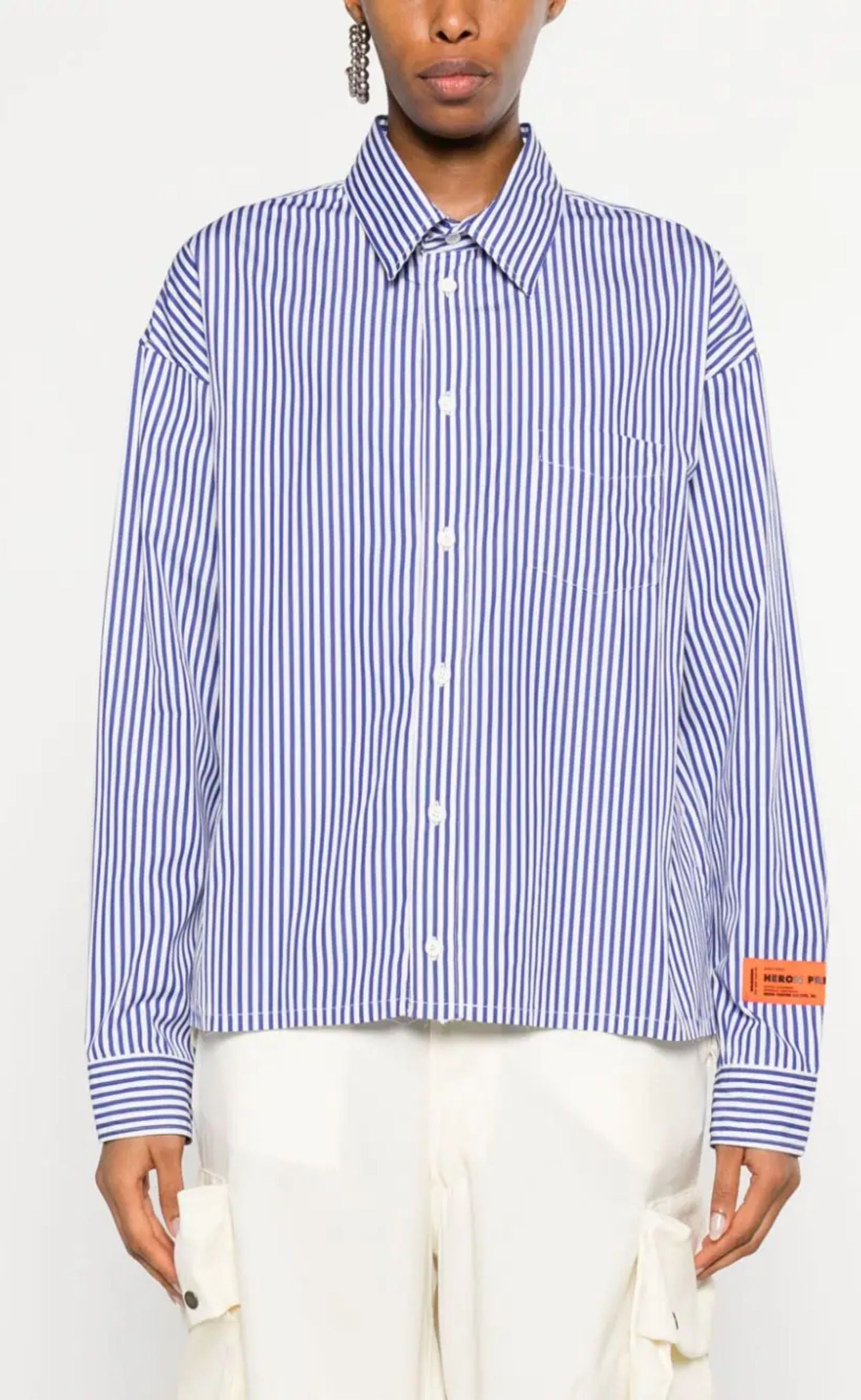 HP STRIPES LS SHIRT BLUE FUCHSIA