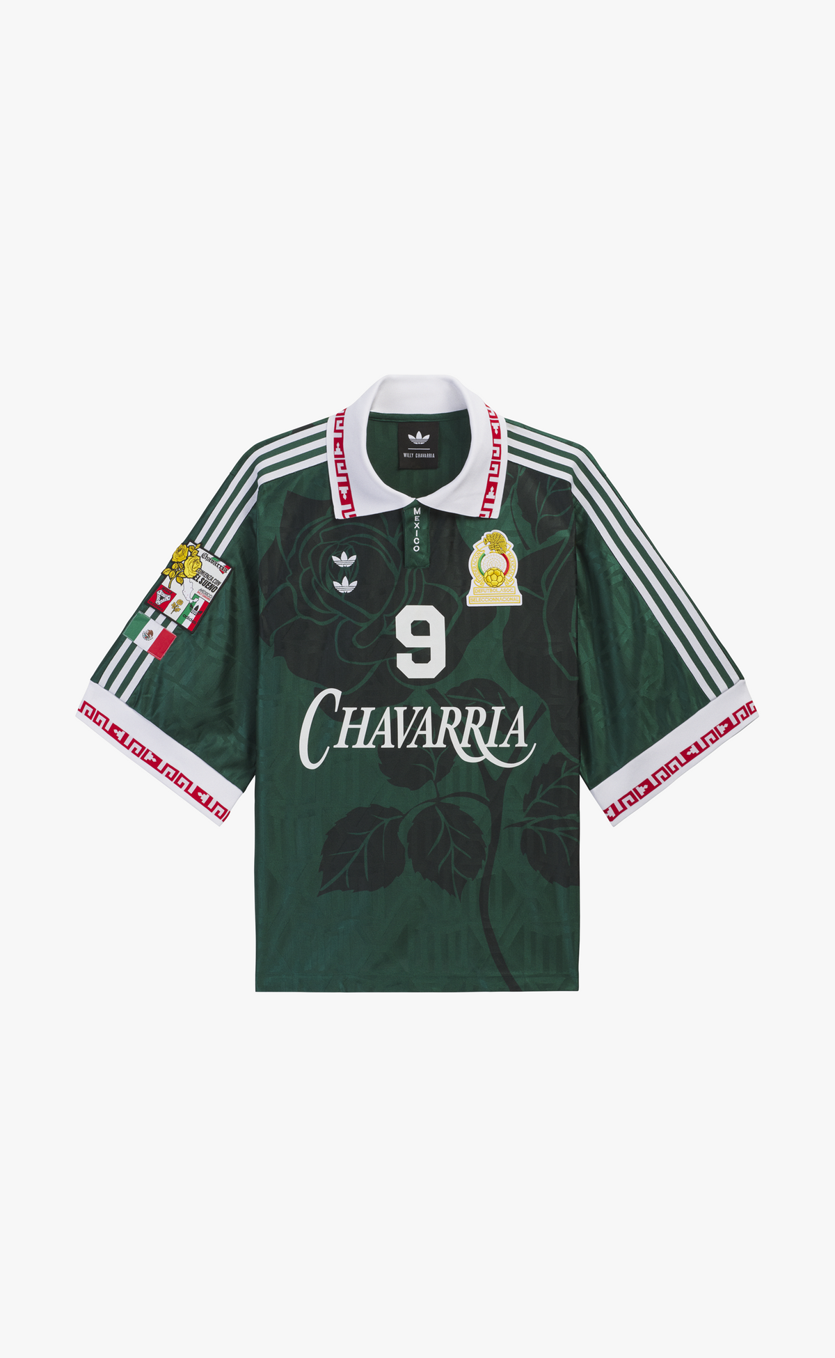 CHAVARRIA SOCCER JERSEY GREEN RED T-SHIRT