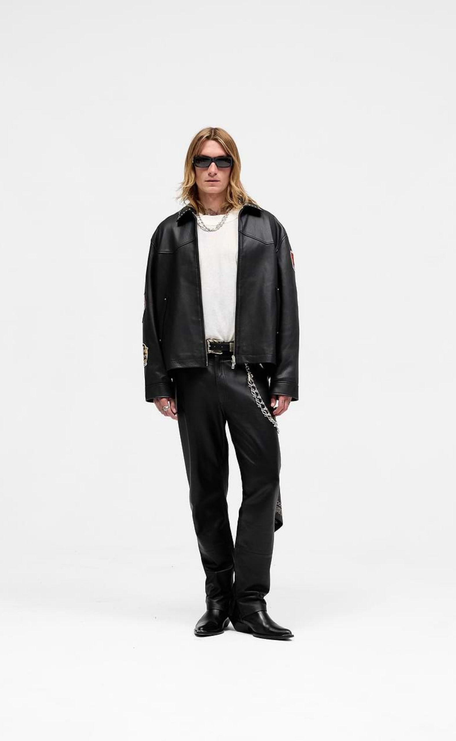 IRON MAIDEN TROOPER LEATHER JET BLACK JACKET