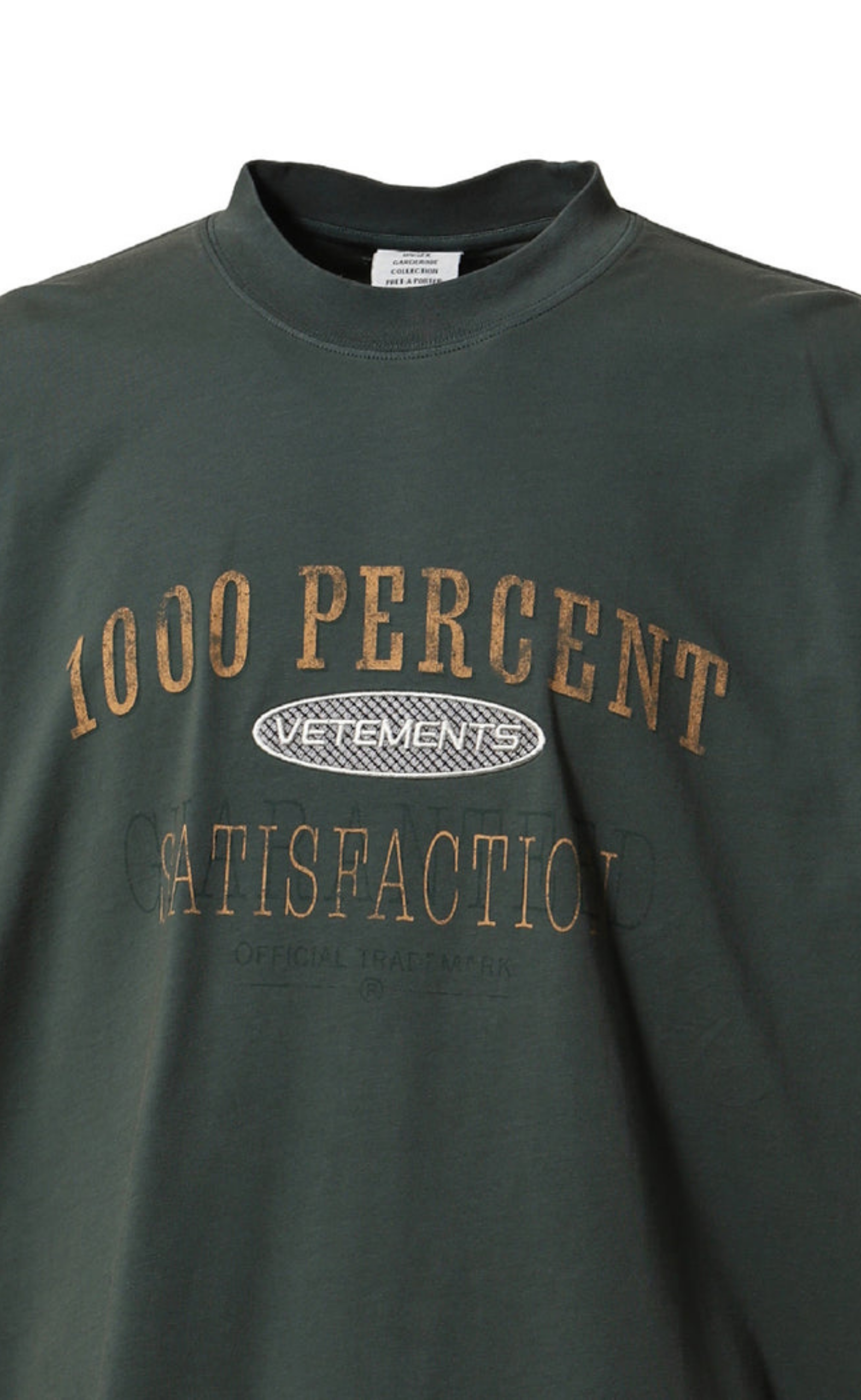 1000 PERCENT GREEN T-SHIRT