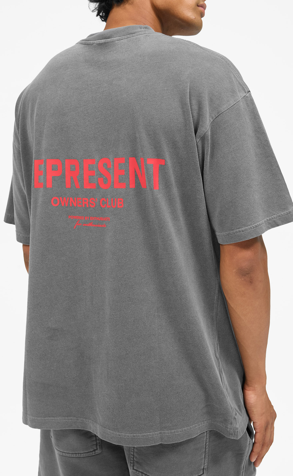 REPRESENT OWNERS CLUB WASHED BLACK T-SHIRT