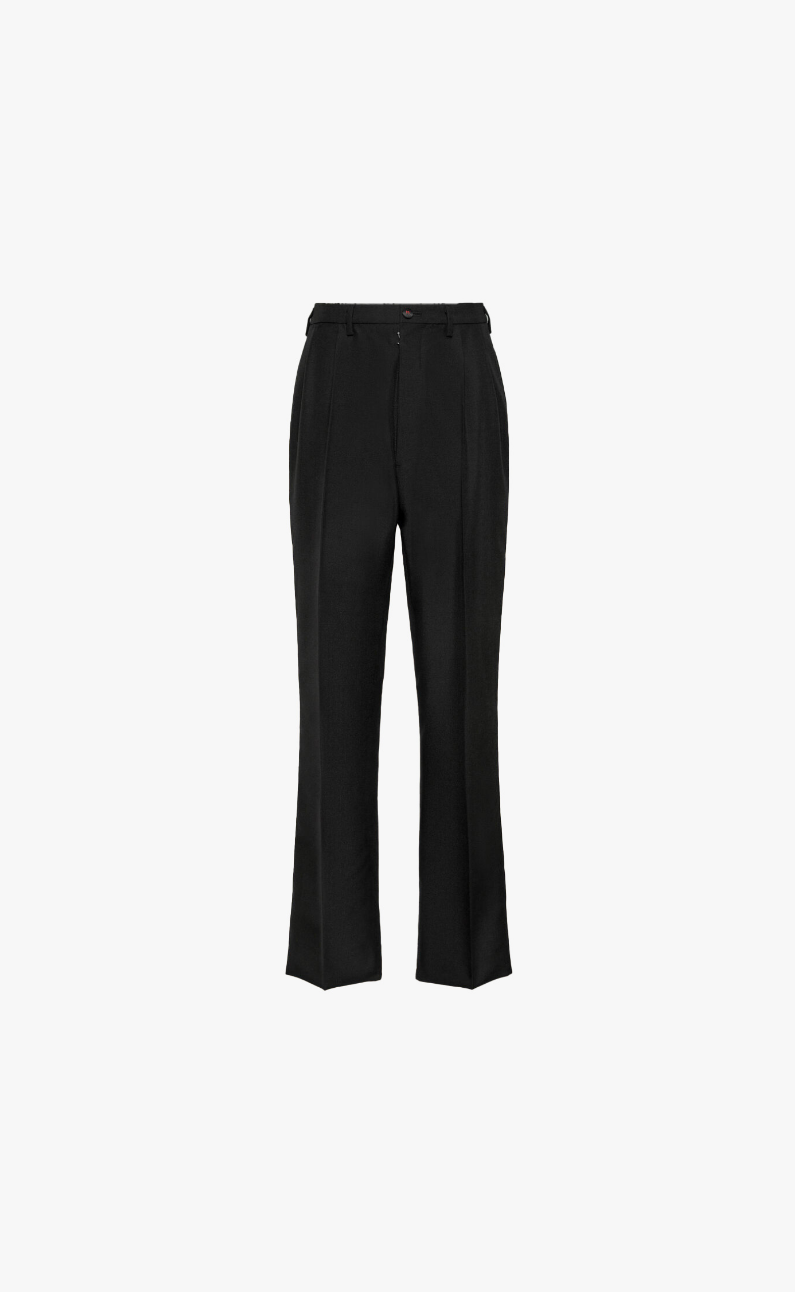 BRITISH MOHAIR BLACK PANTS