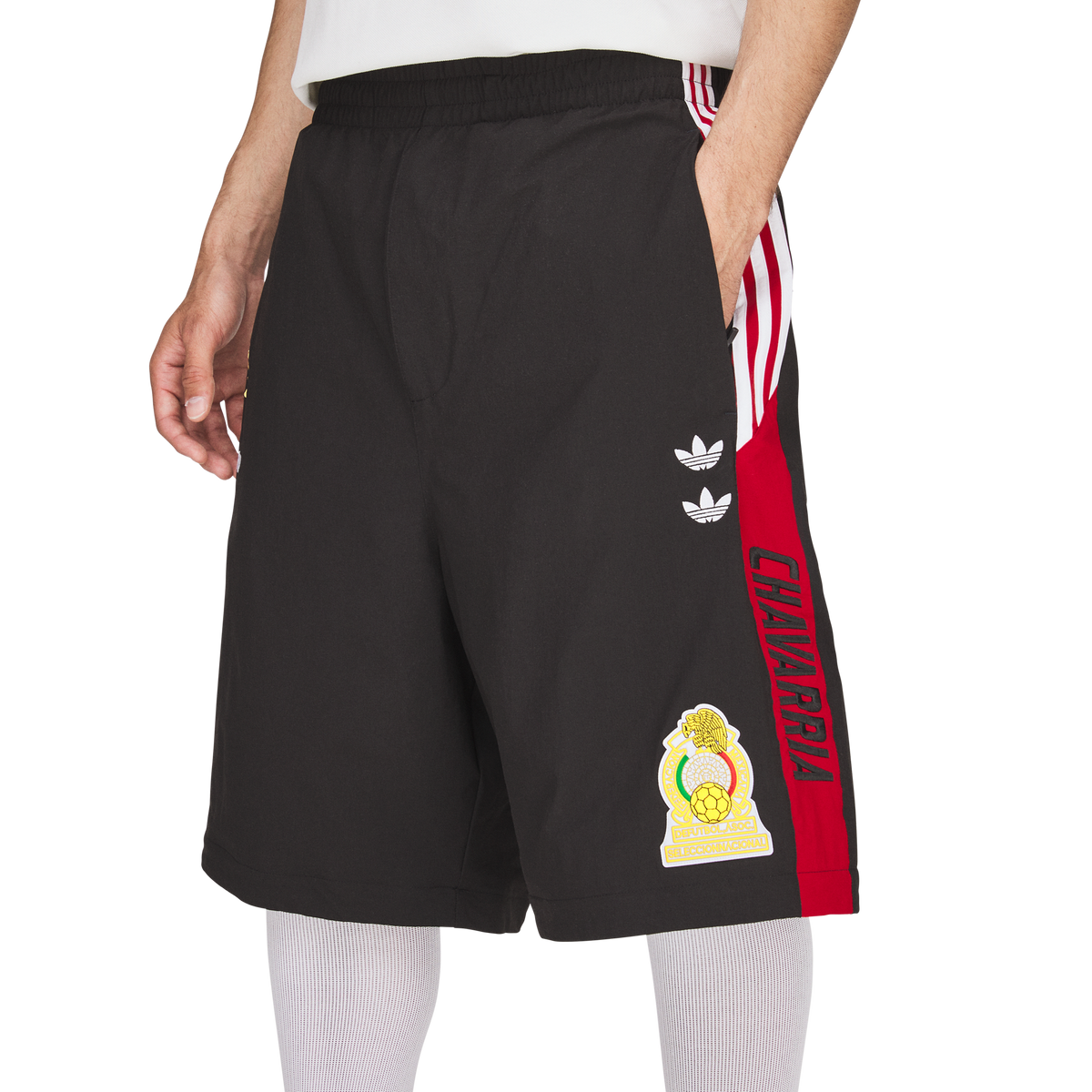 CHAVARRIA CDM WOVEN TRACK BLACK PANTS