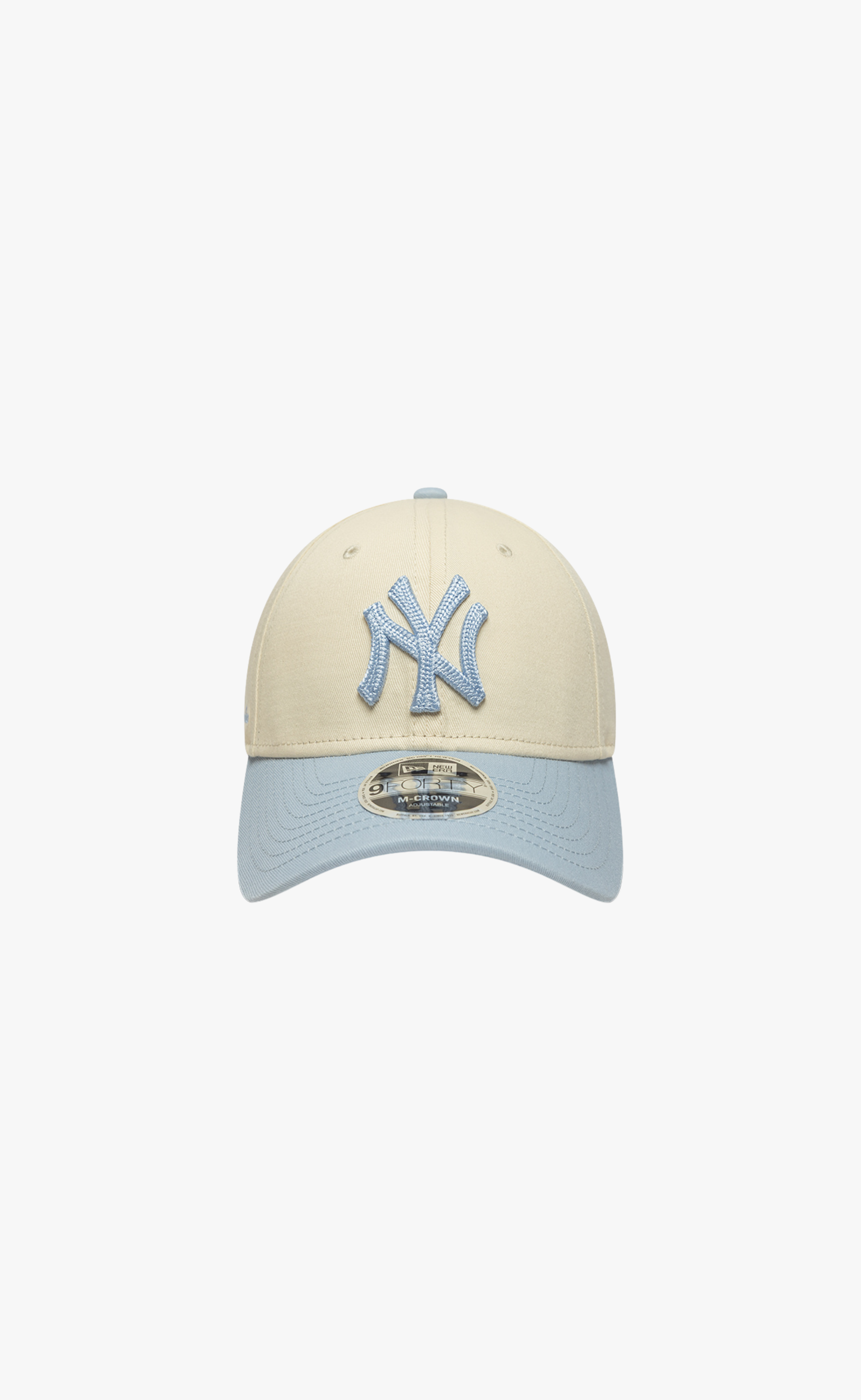 NEW YORK YANKEES SIDE SCRIPT 9FORTY CREAM LT.BLUE