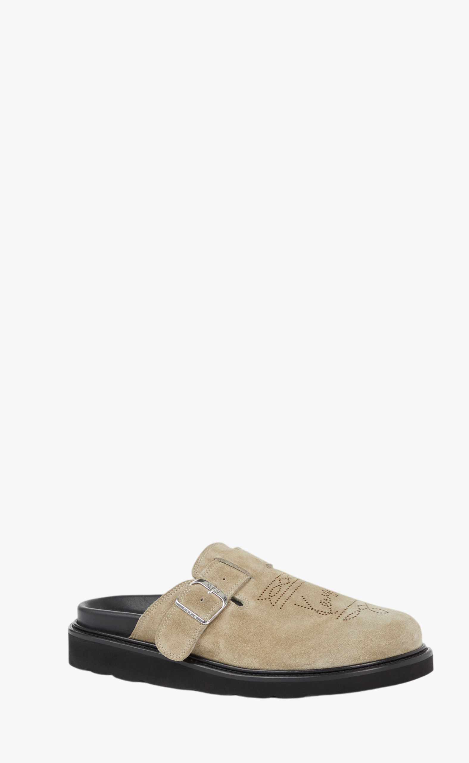 KENZO LEATHER CLOGS BEIGE SLIPPERS