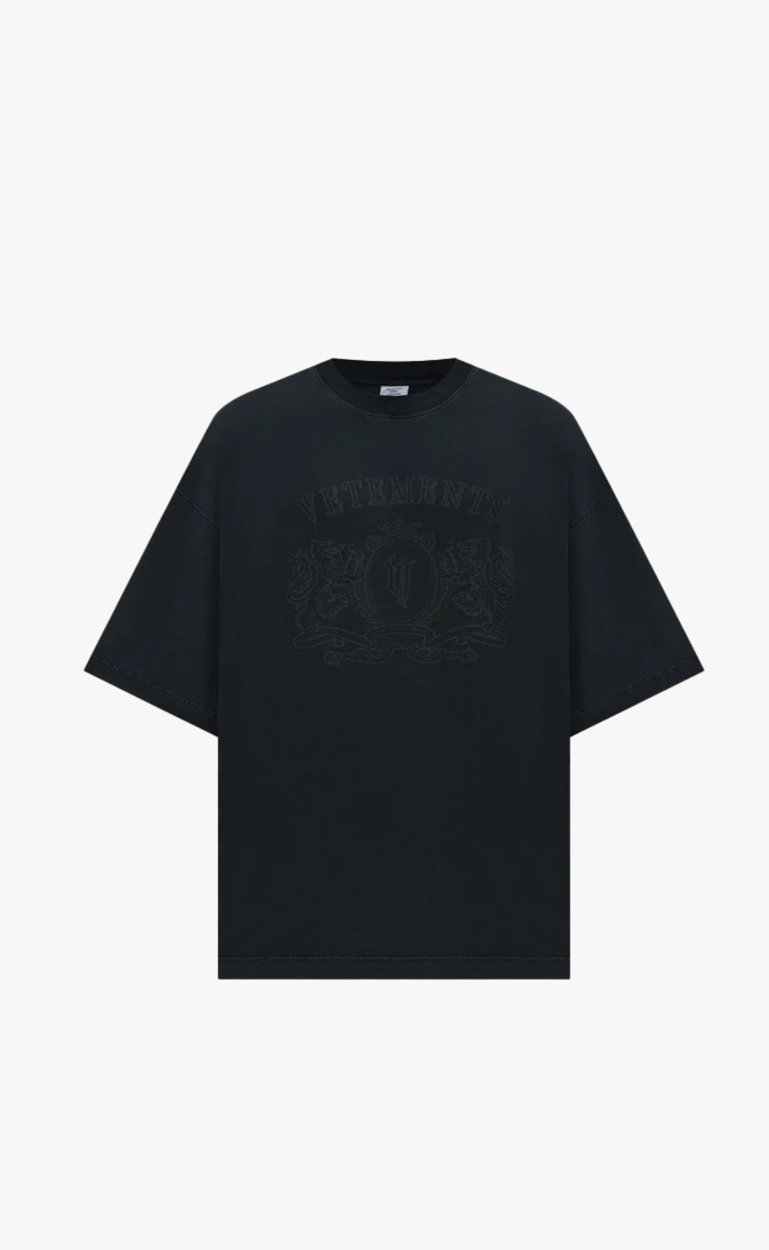 ROYAL LOGO TONAL BLACK BLACK T-SHIRT