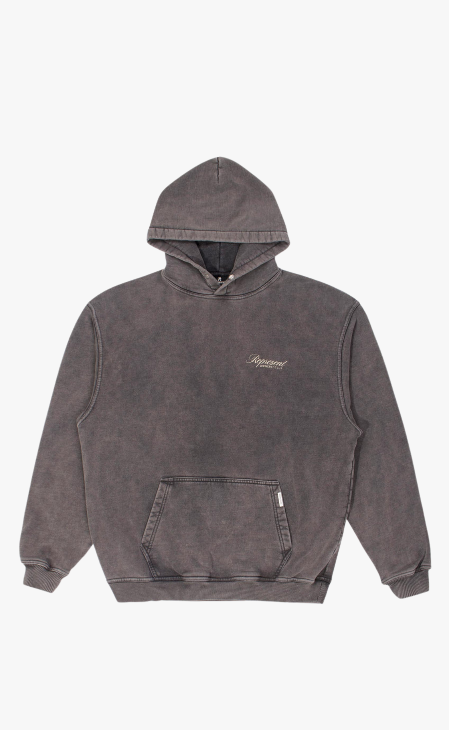 REPRESENT OWNERS CLUB SCRIPT VINTAGE GREY HOODIE