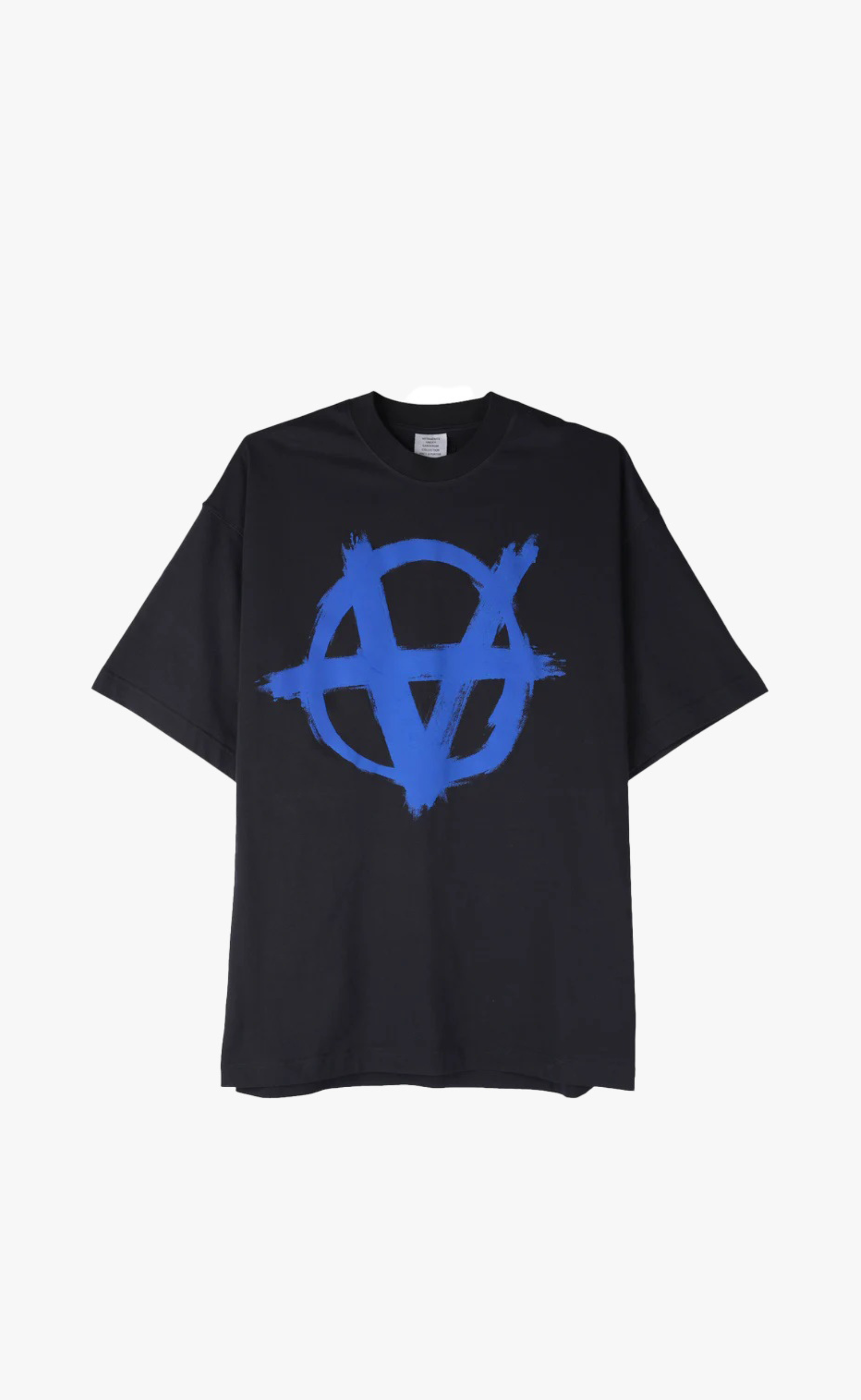 DOUBLE ANARCHY BLACK BLUE T-SHIRT