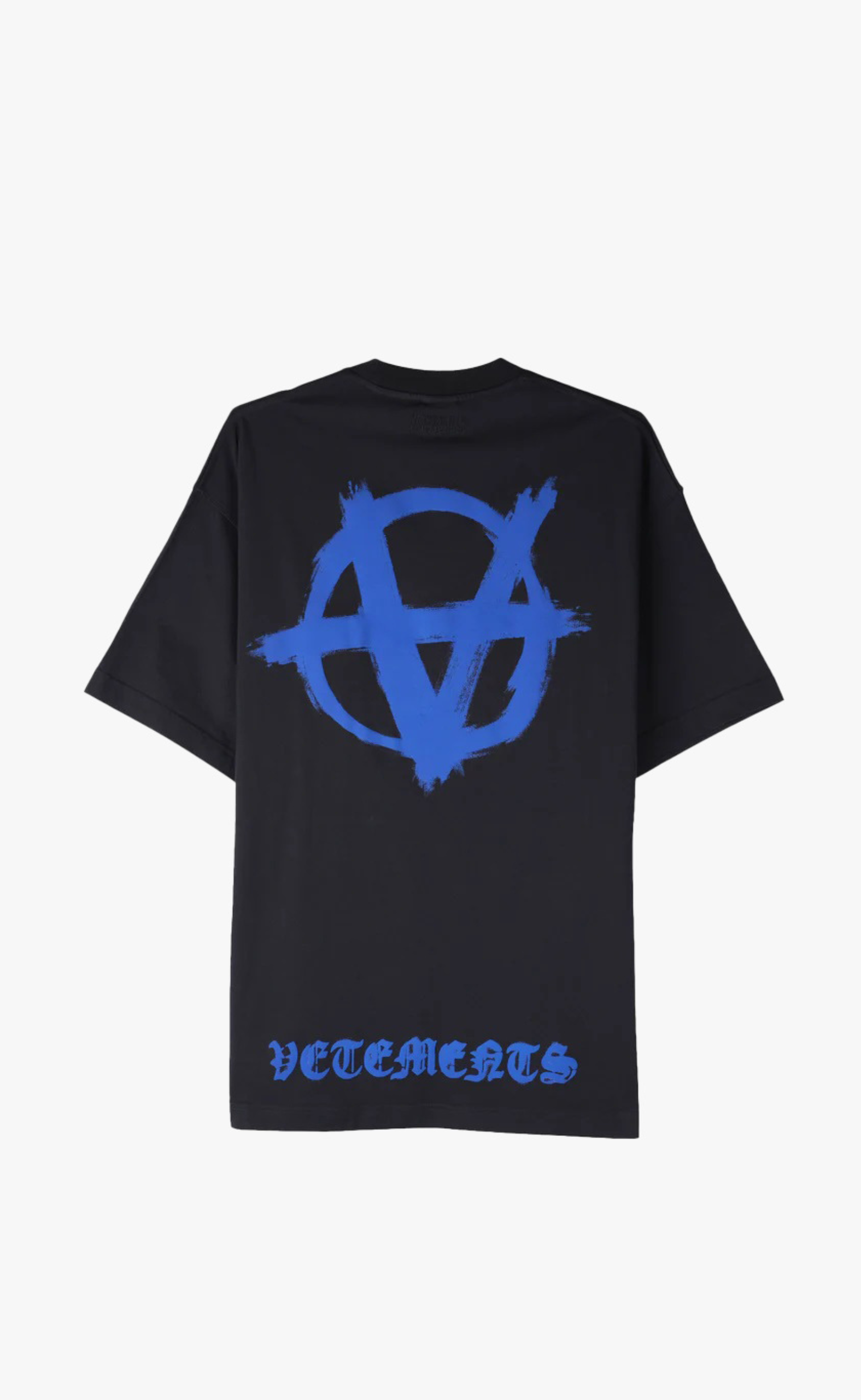 DOUBLE ANARCHY BLACK BLUE T-SHIRT