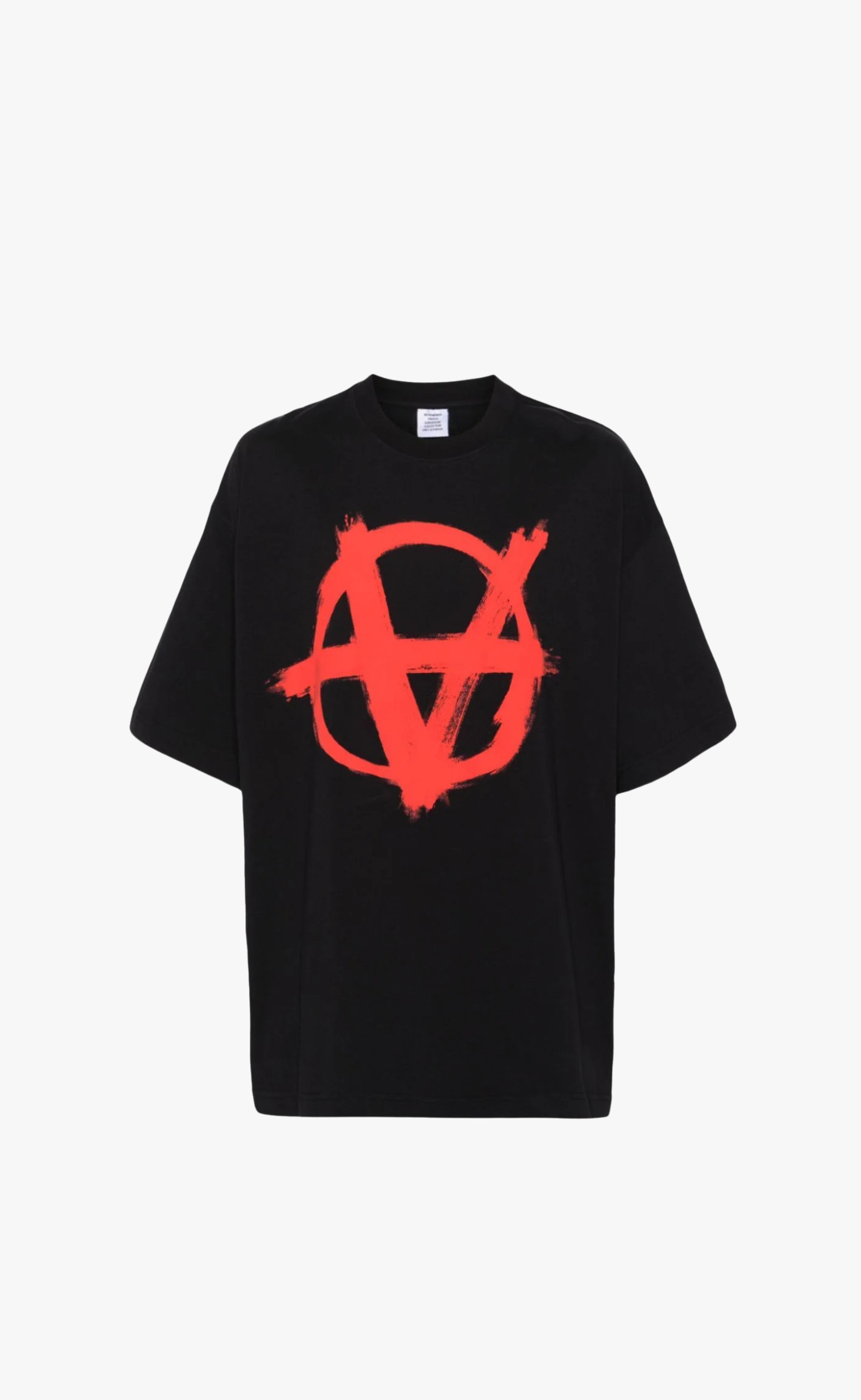 DOUBLE ANARCHY BLACK RED T-SHIRT