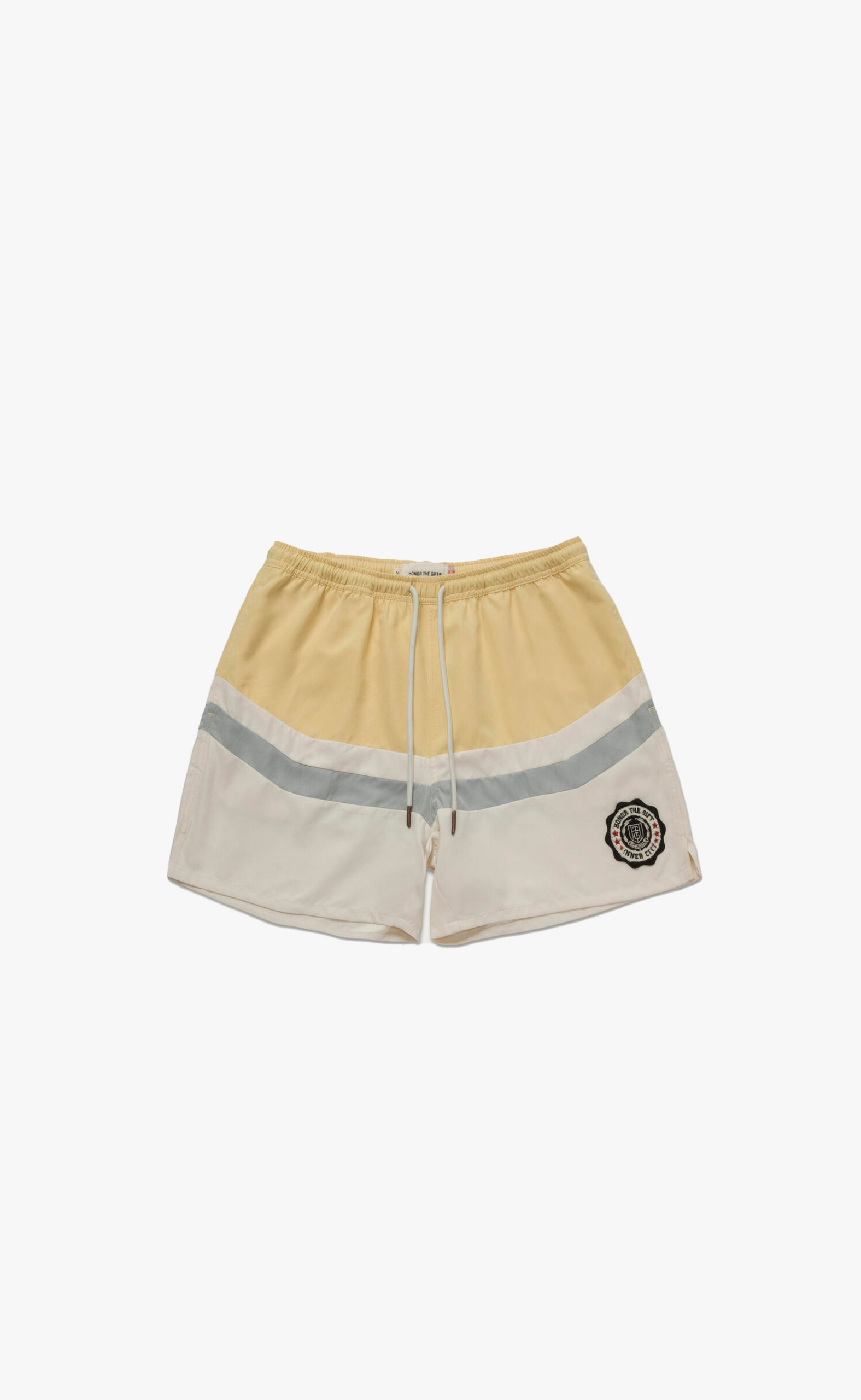 BRUSHED POLY TRACK BONE SHORTS