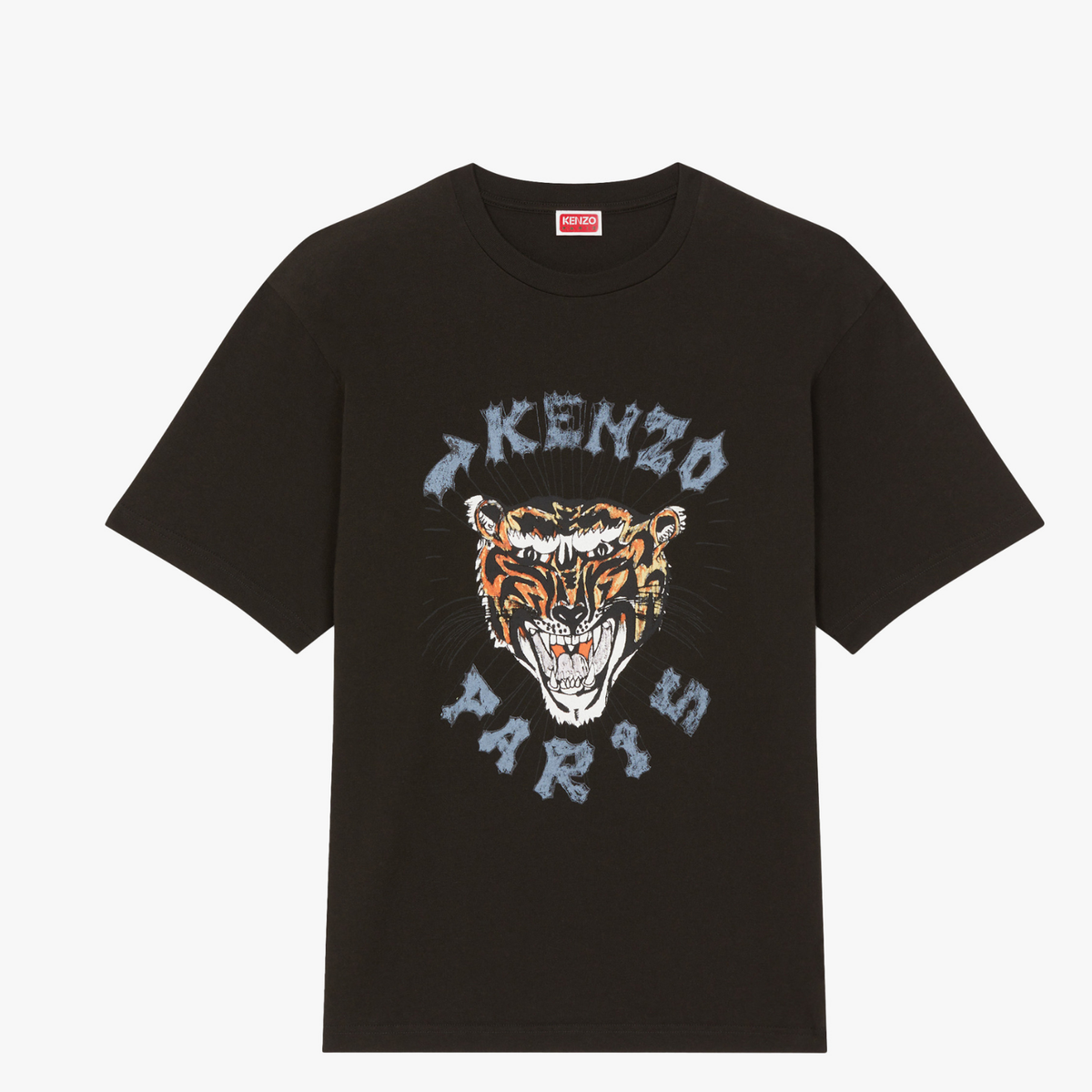 DRAWN VARSITY OVERSIZE BLACK T-SHIRT