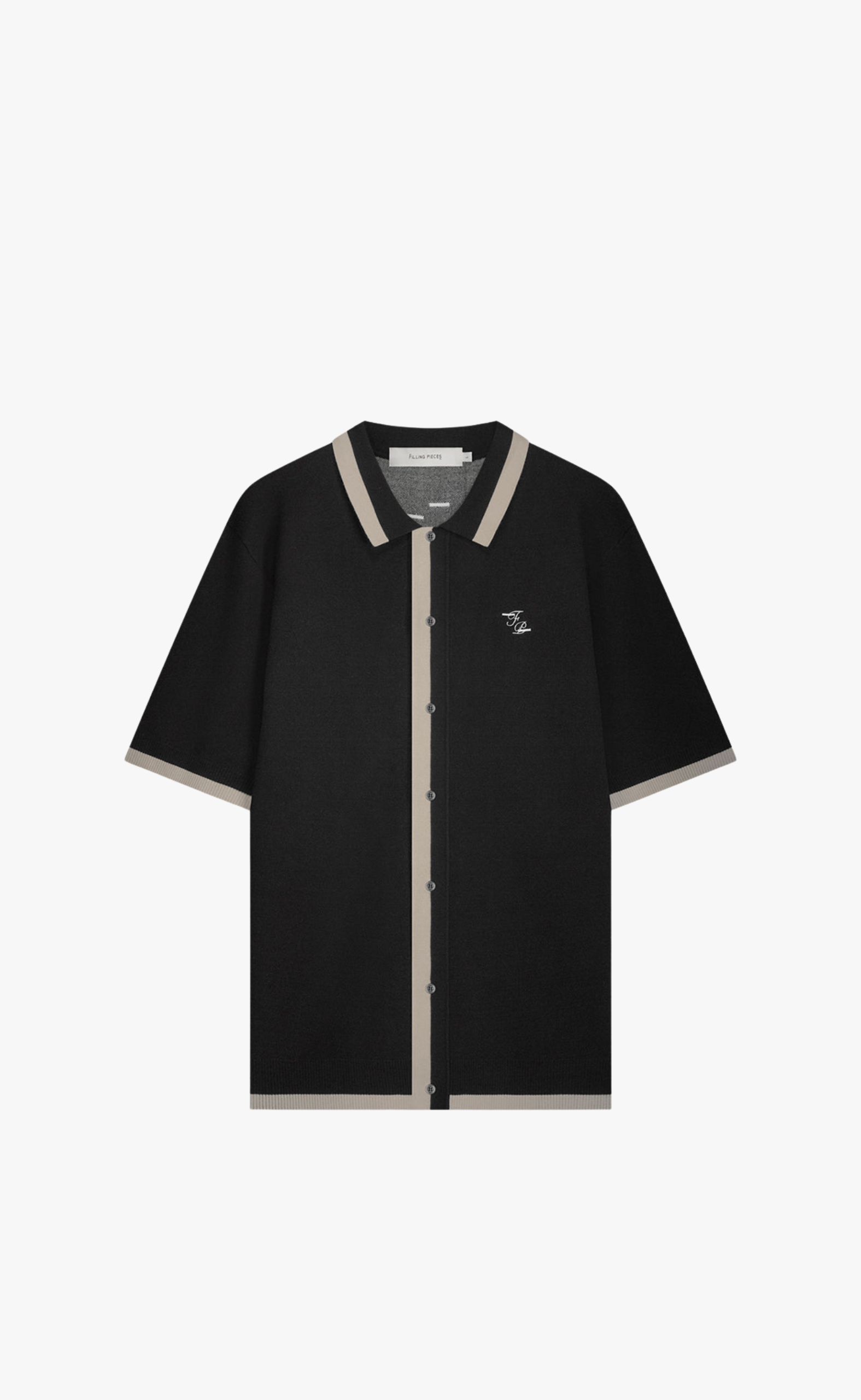 KNIT SHIRT GARDENER BLACK