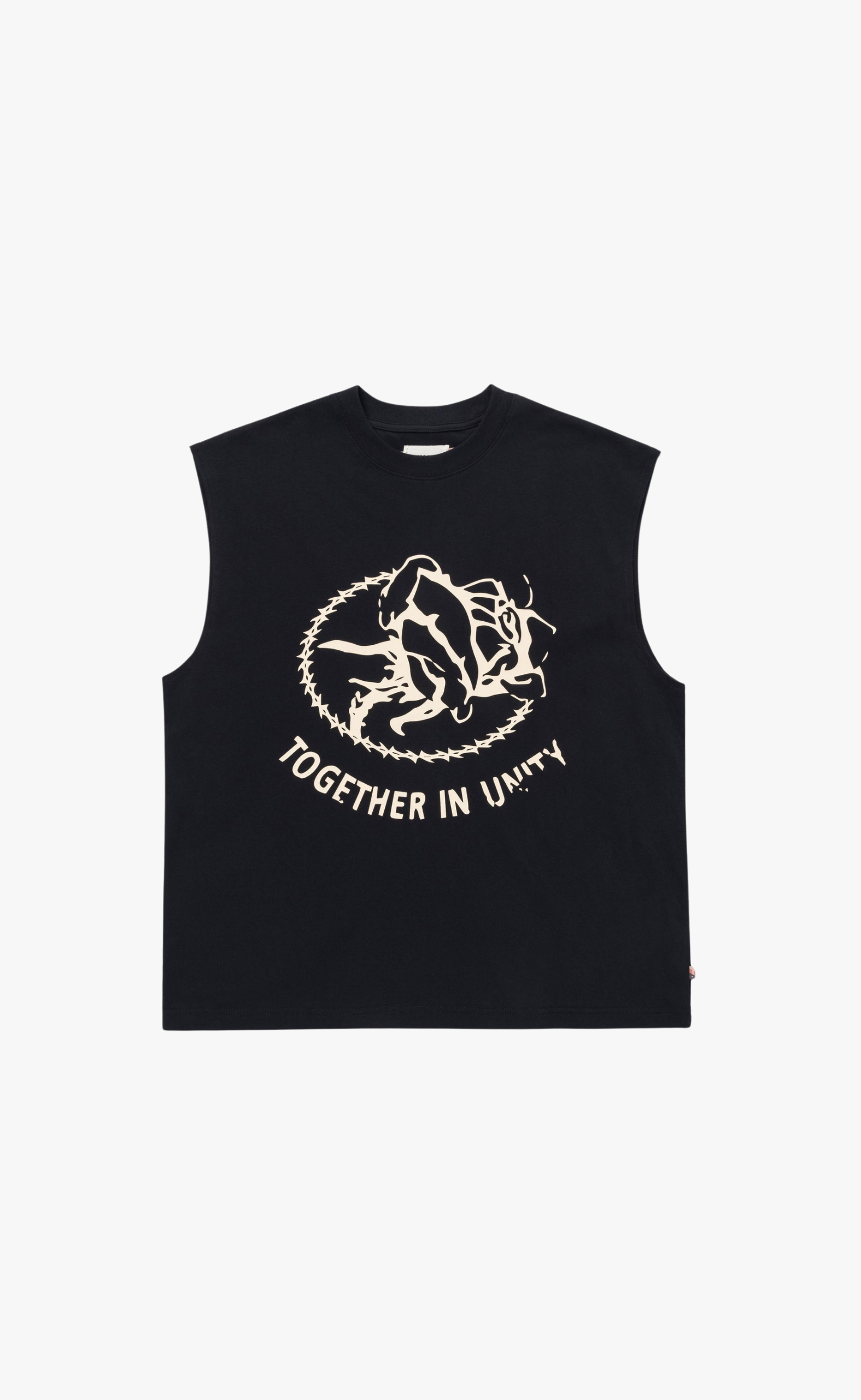 UNITY MUSCLE SLEEVELESS BLACK T-SHIRT