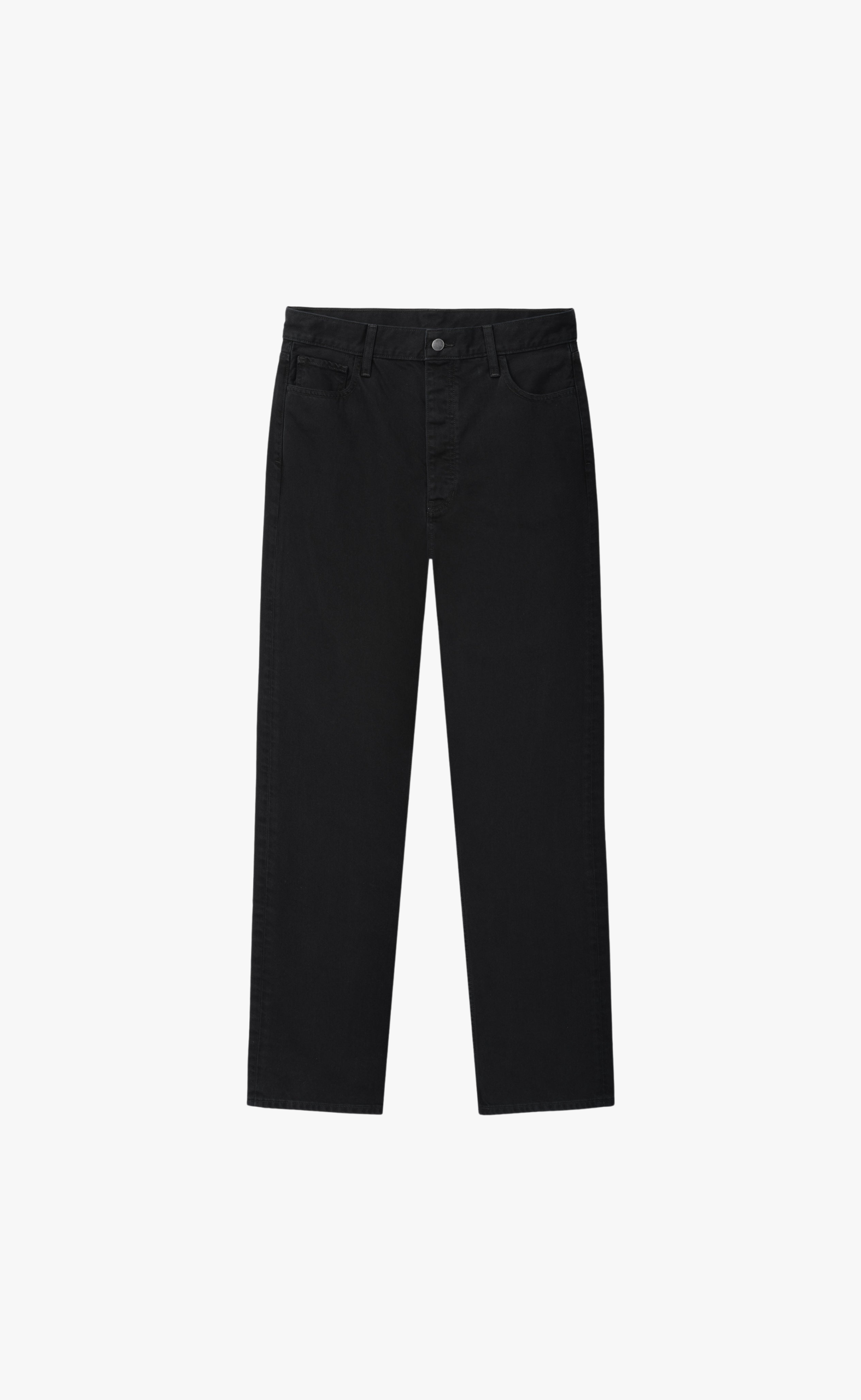 DENIM 5-POCKET OVERDYED BLACK JEANS