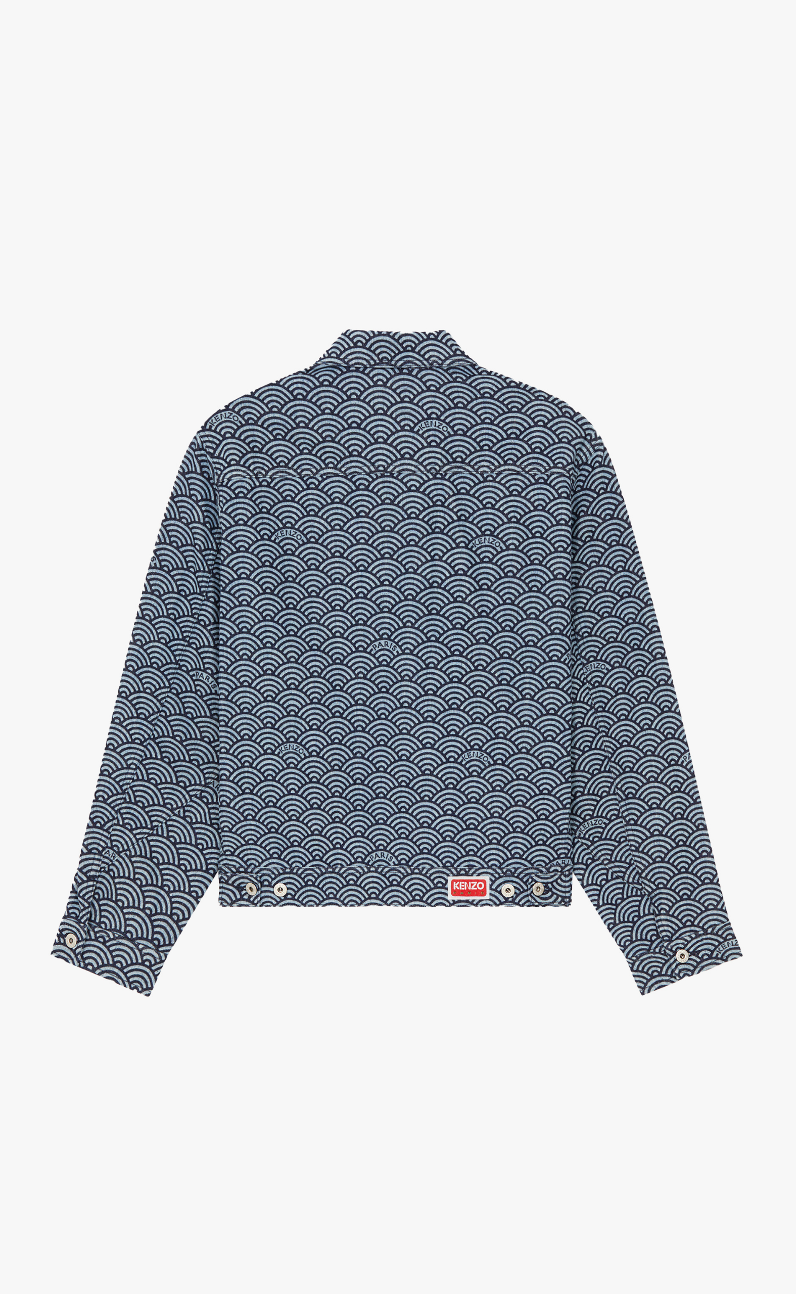 KENZO SEIGAIHA DENIM BLUE JACKET