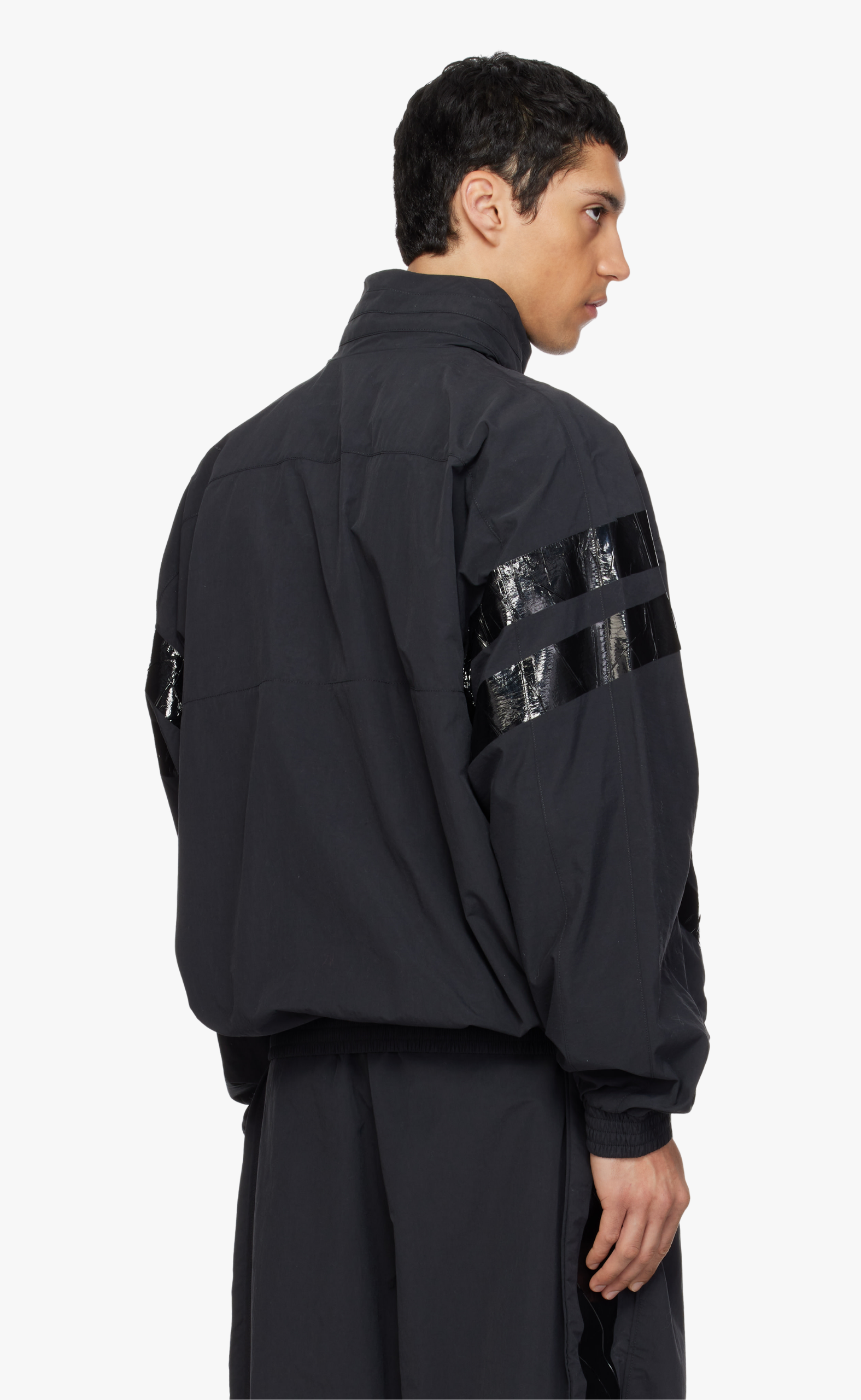 TAPED BLACK TRACK JACKET
