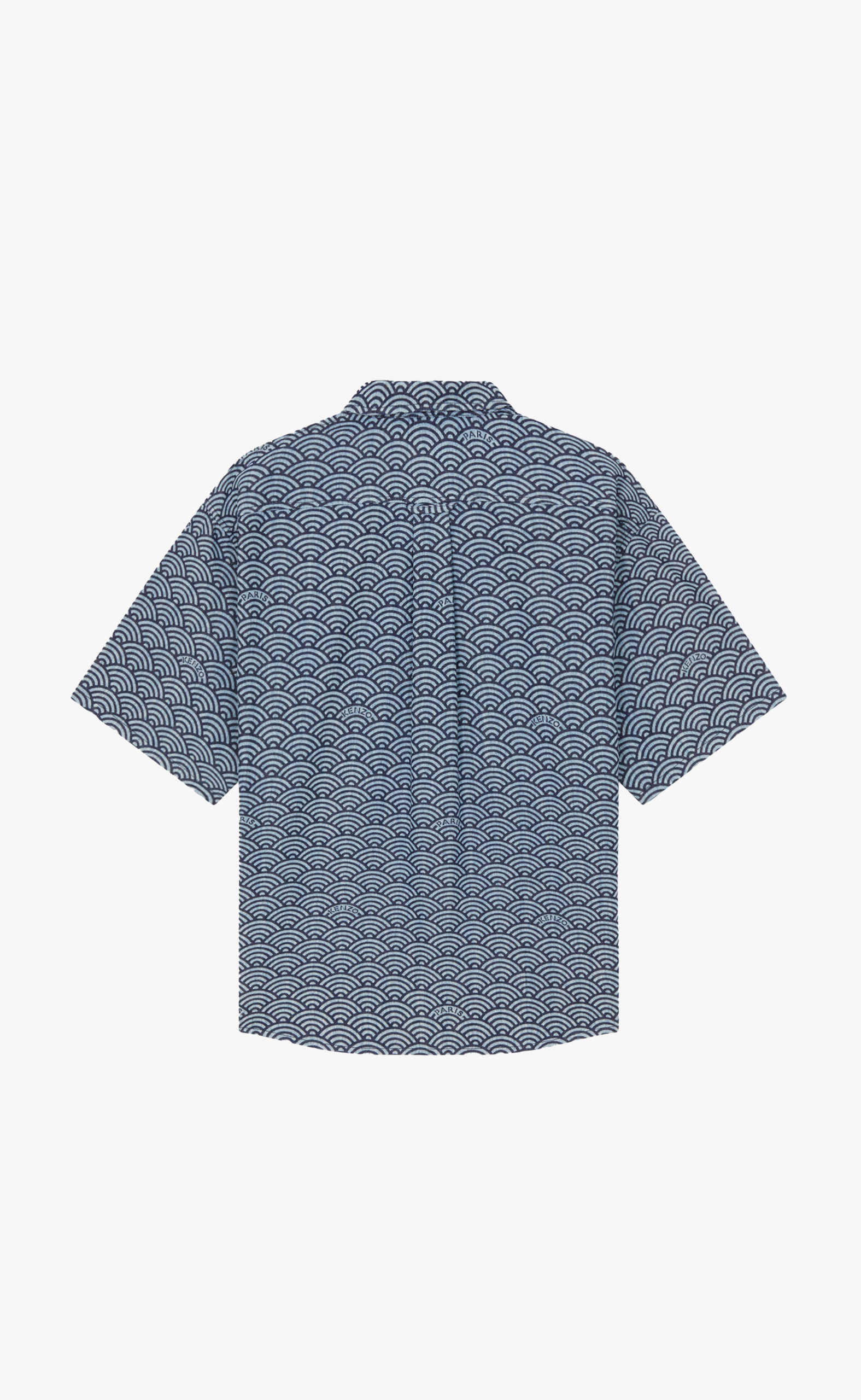 KENZO SEIGAIHA SS DENIM BLUE SHIRT