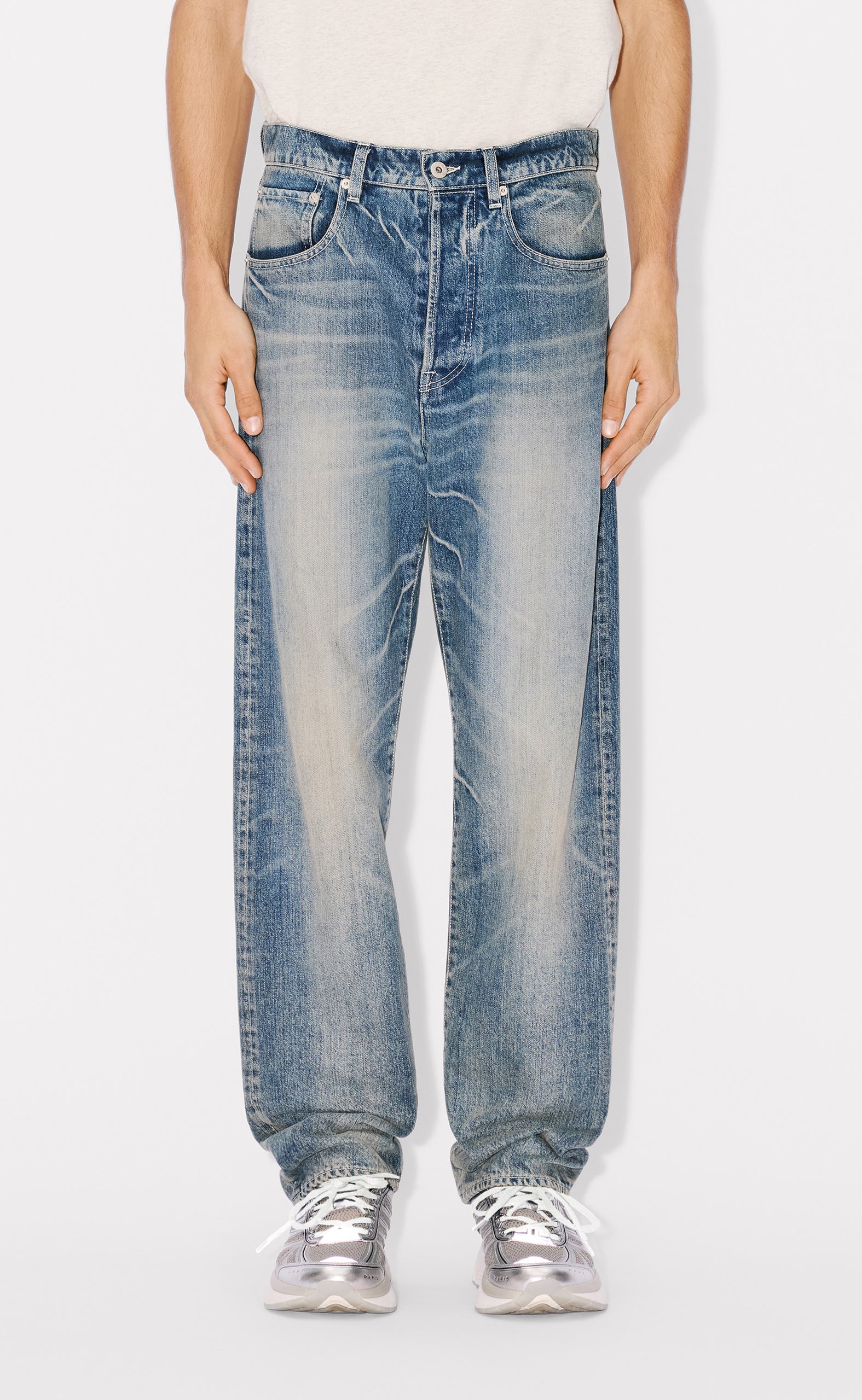 KENZO CREATIONS ASAGAO STRGT FIT BLUE JEANS