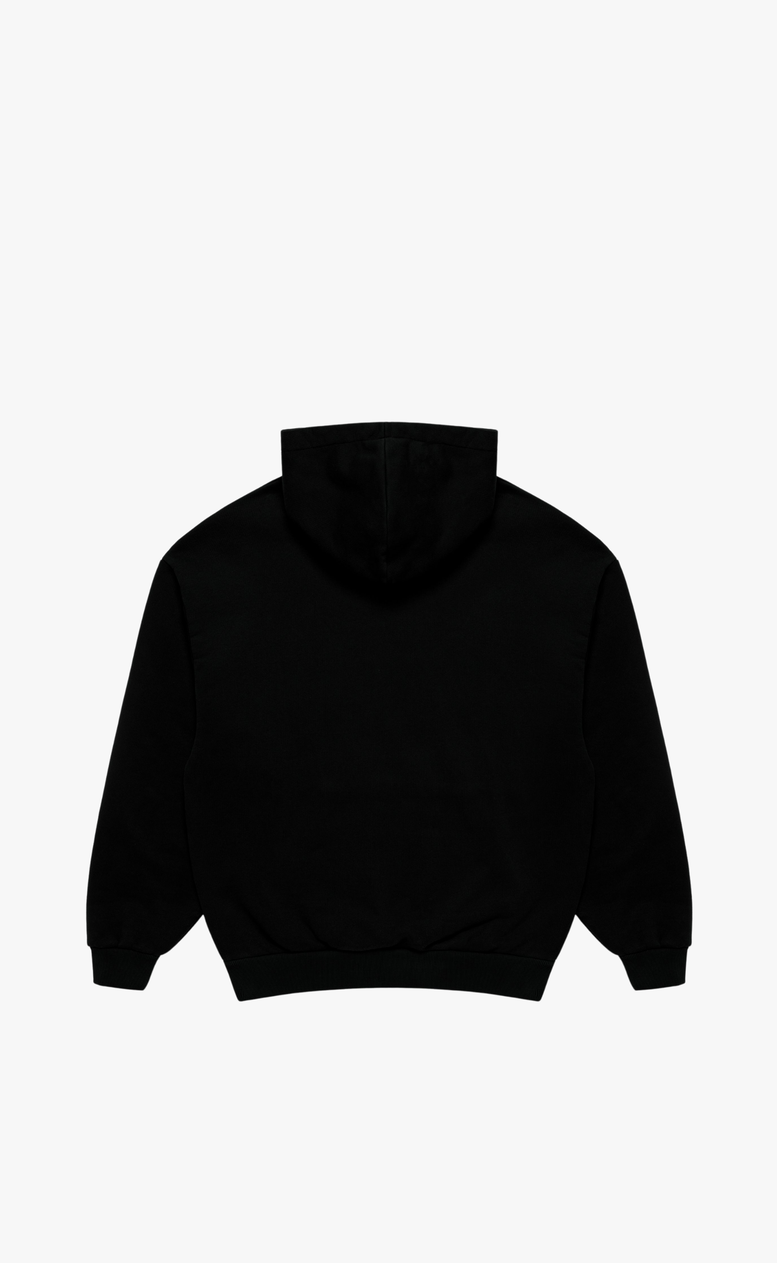 UNIFORM ZIP BLACK HOODIE