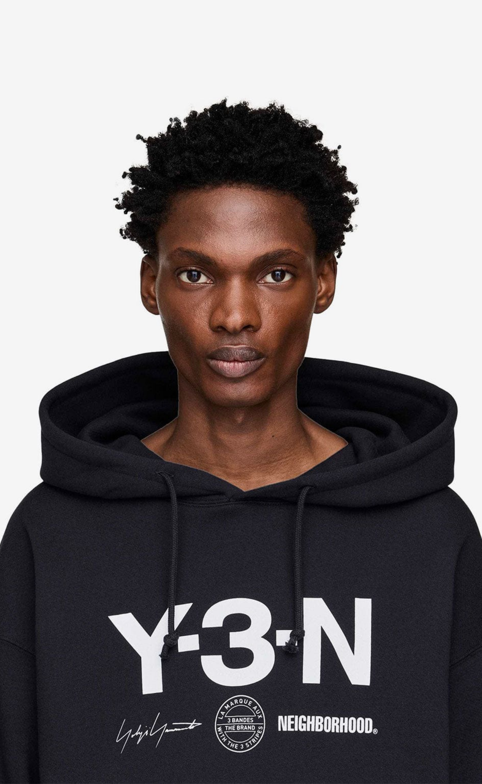 Y-3 NBHD GRAPHIC BLACK HOODIE