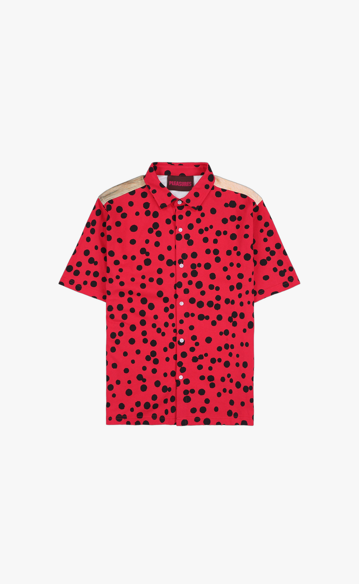 BUG EYE BUTTON UP RED SHIRT