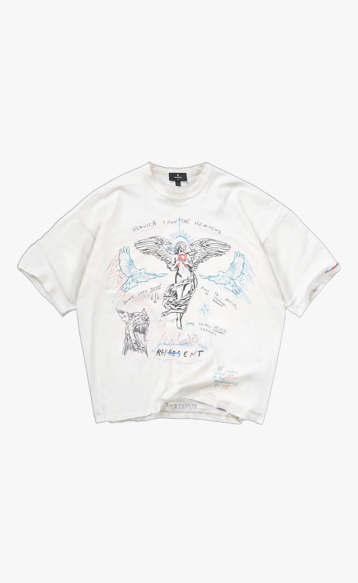 HEAVIER THAN THE HEAVENS ANTIQUE WHITE T-SHIRT