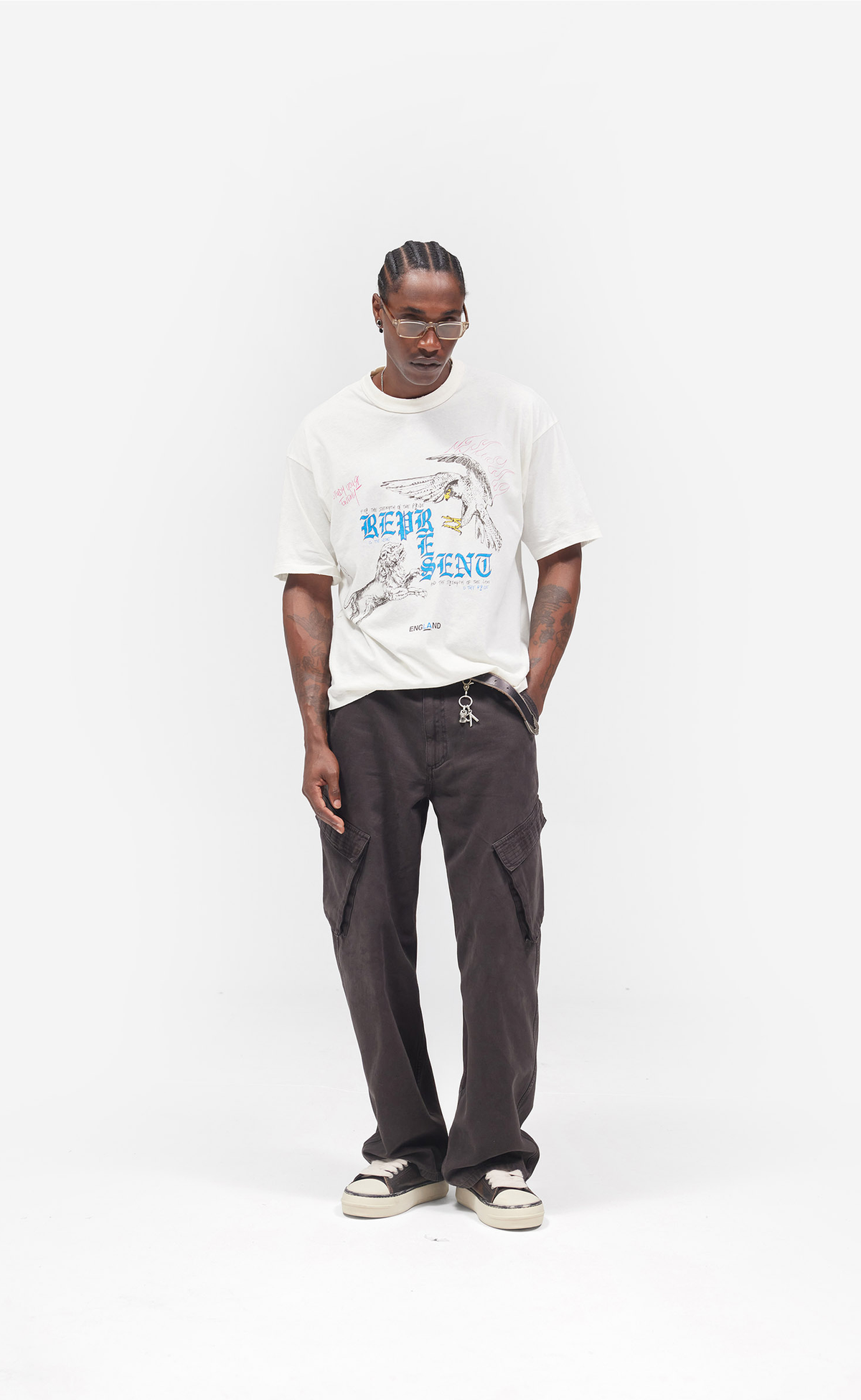 ENEMY FLAT WHITE T-SHIRT