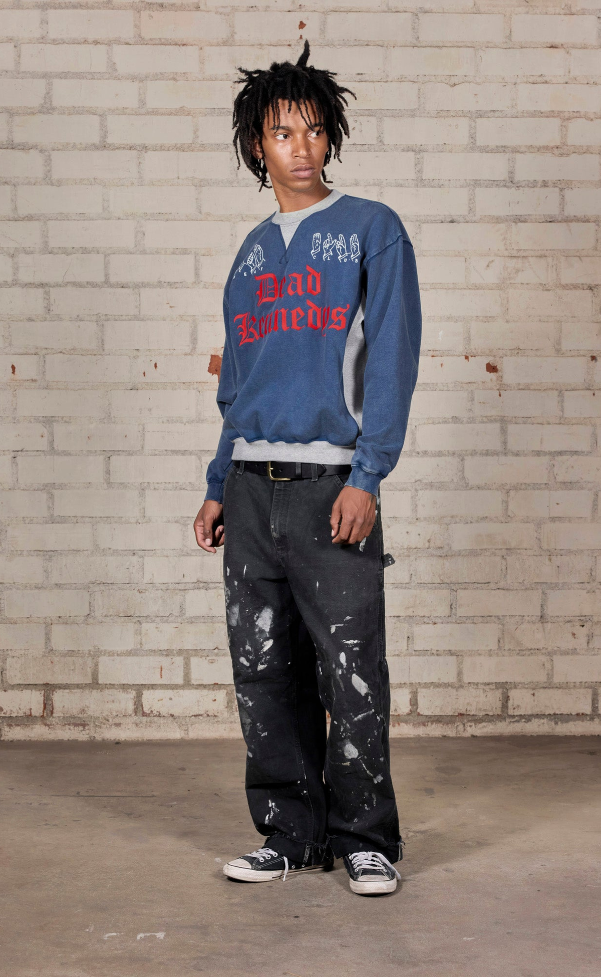 DEAF CLUB NAVY CREWNECK