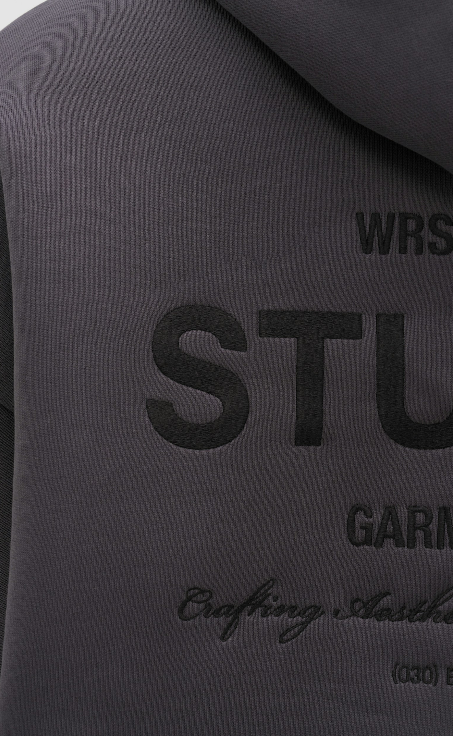 GARM V5 GRAY PINSTRIPE HOODIE