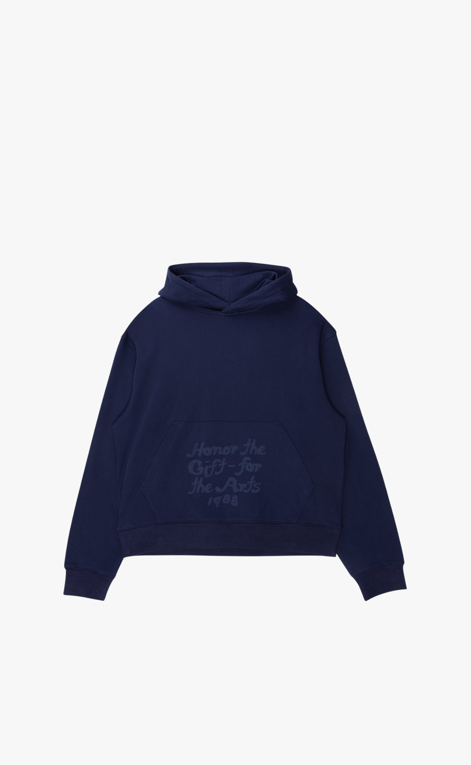 REVERSE NAVY HOODIE
