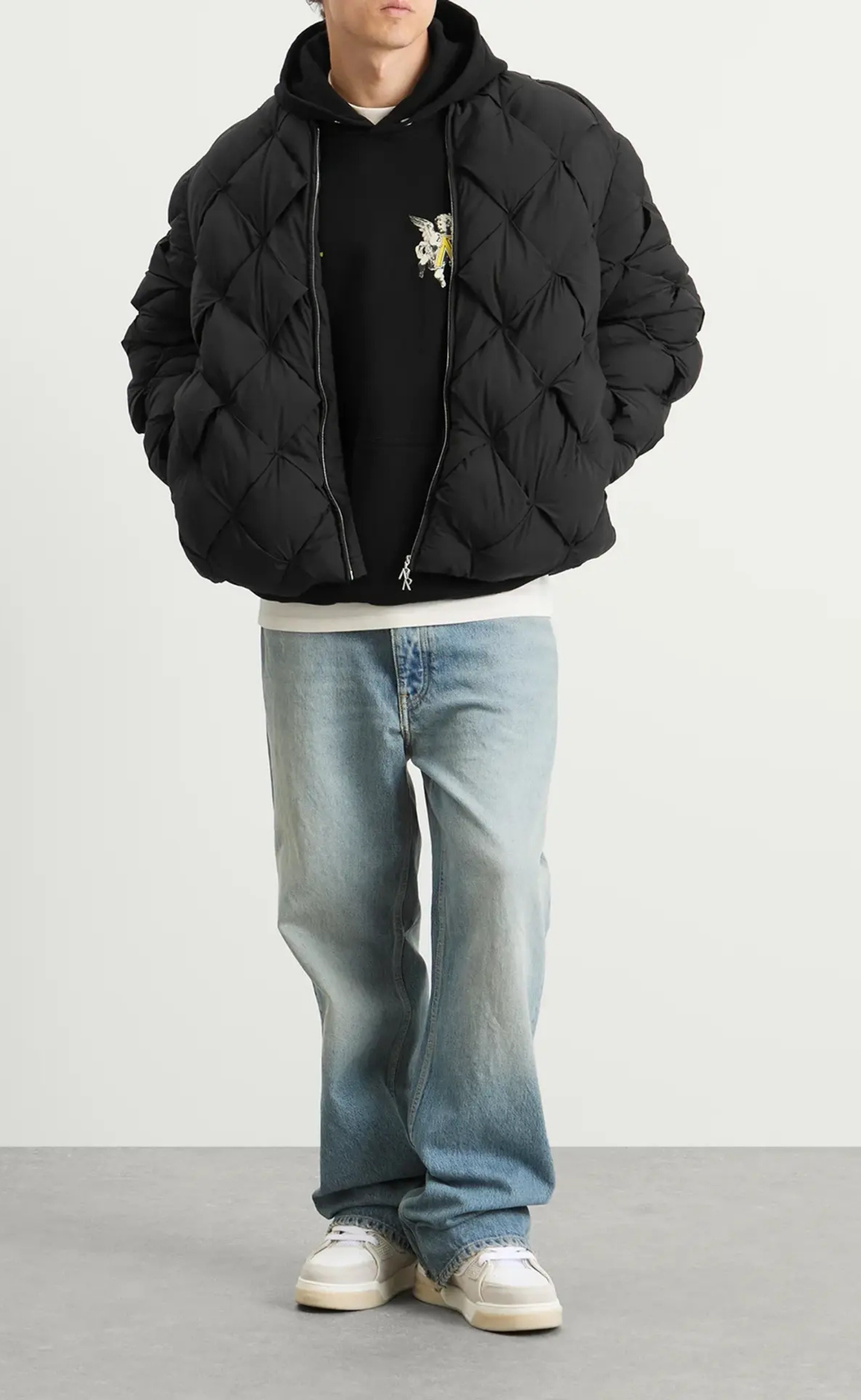 PILLOW PUFFER JET BLACK JACKET