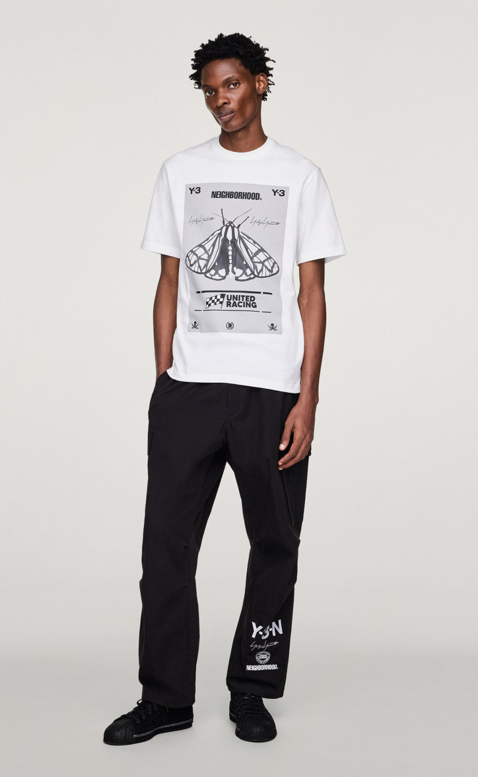 Y-3 NBHD GRAPHIC WHITE T-SHIRT