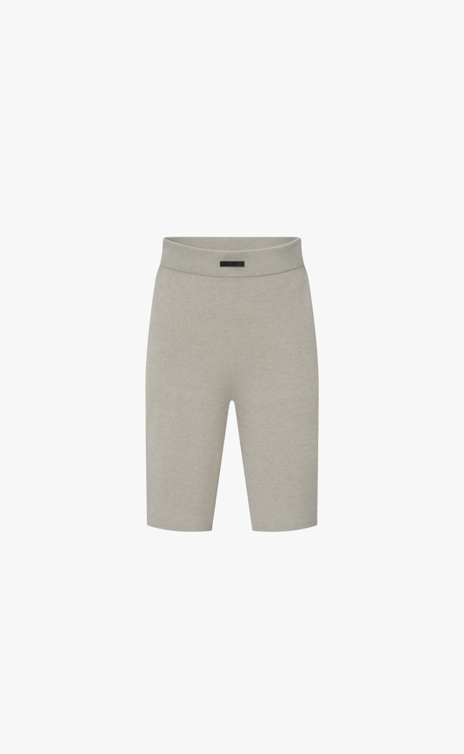 RIB KNIT BIKER SEAL SHORTSS