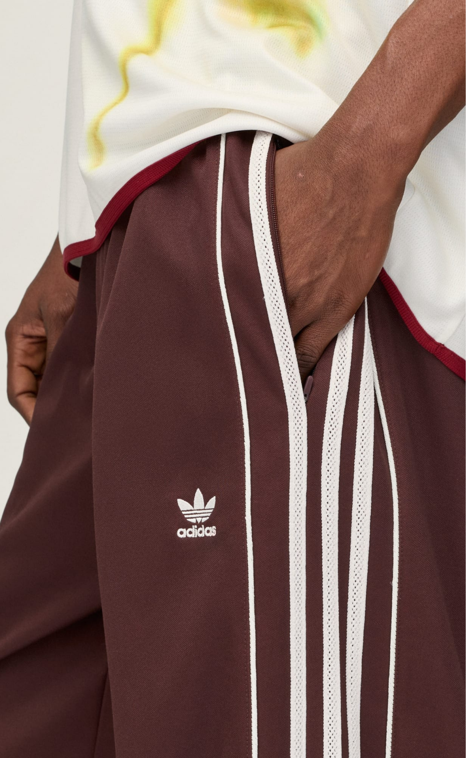 WB SHADOW BROWN TRACK PANTS