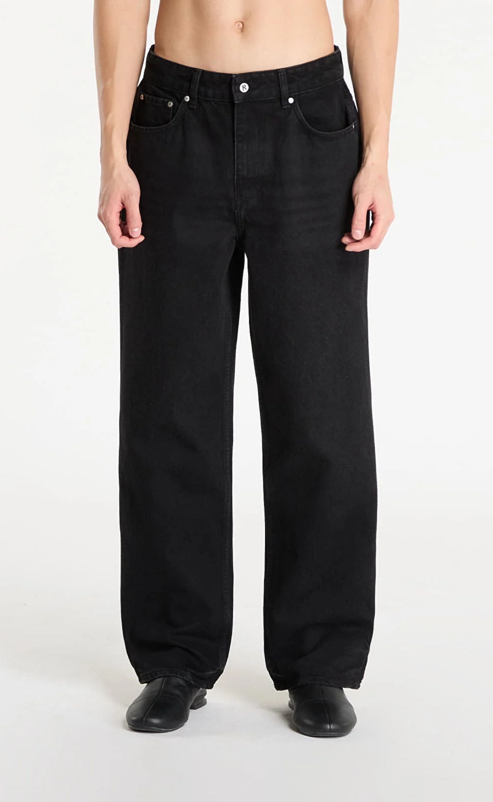R3 BAGGY DENIM BLACK JEANS