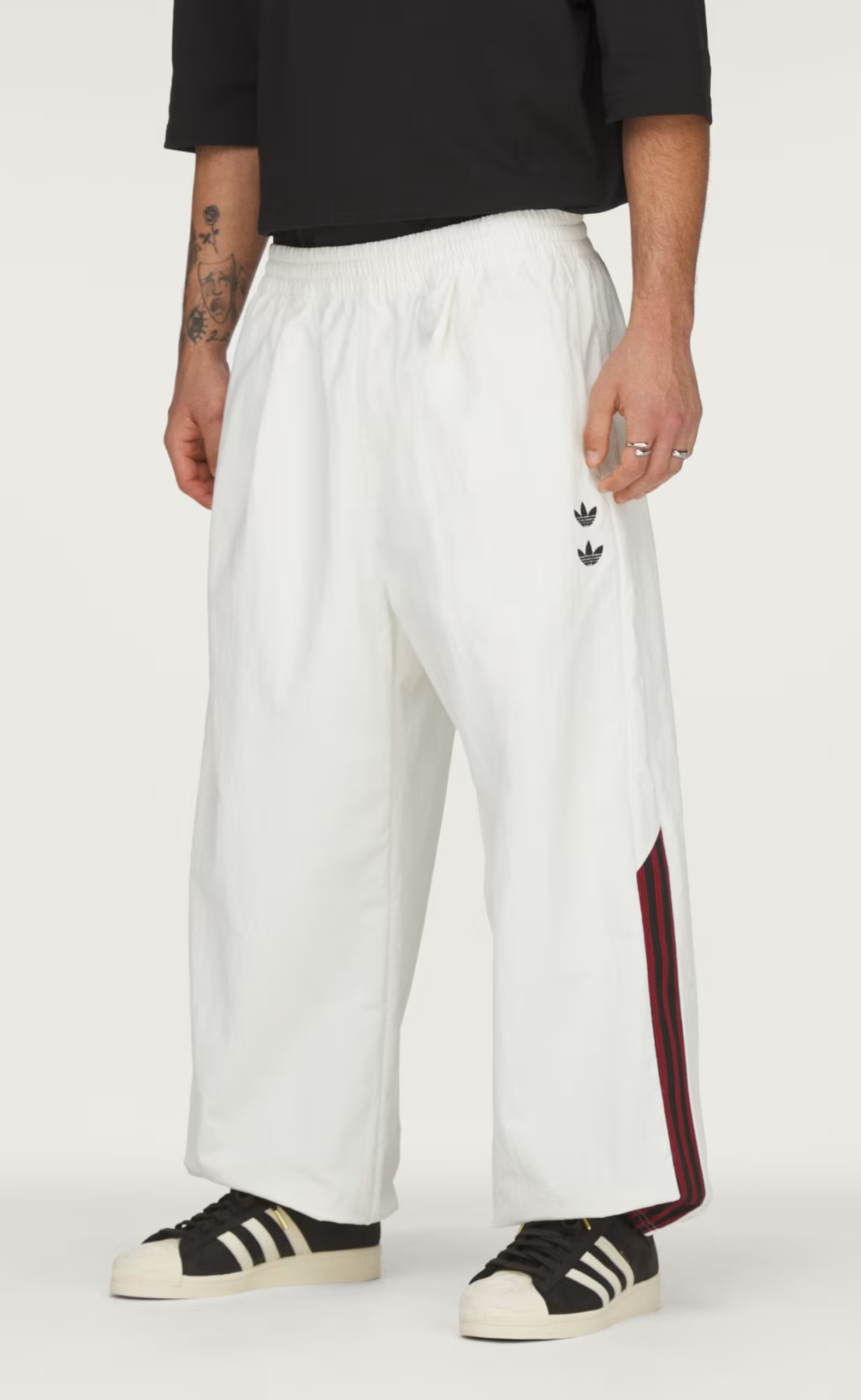 WC WOVEN WHITE TRACK PANTS