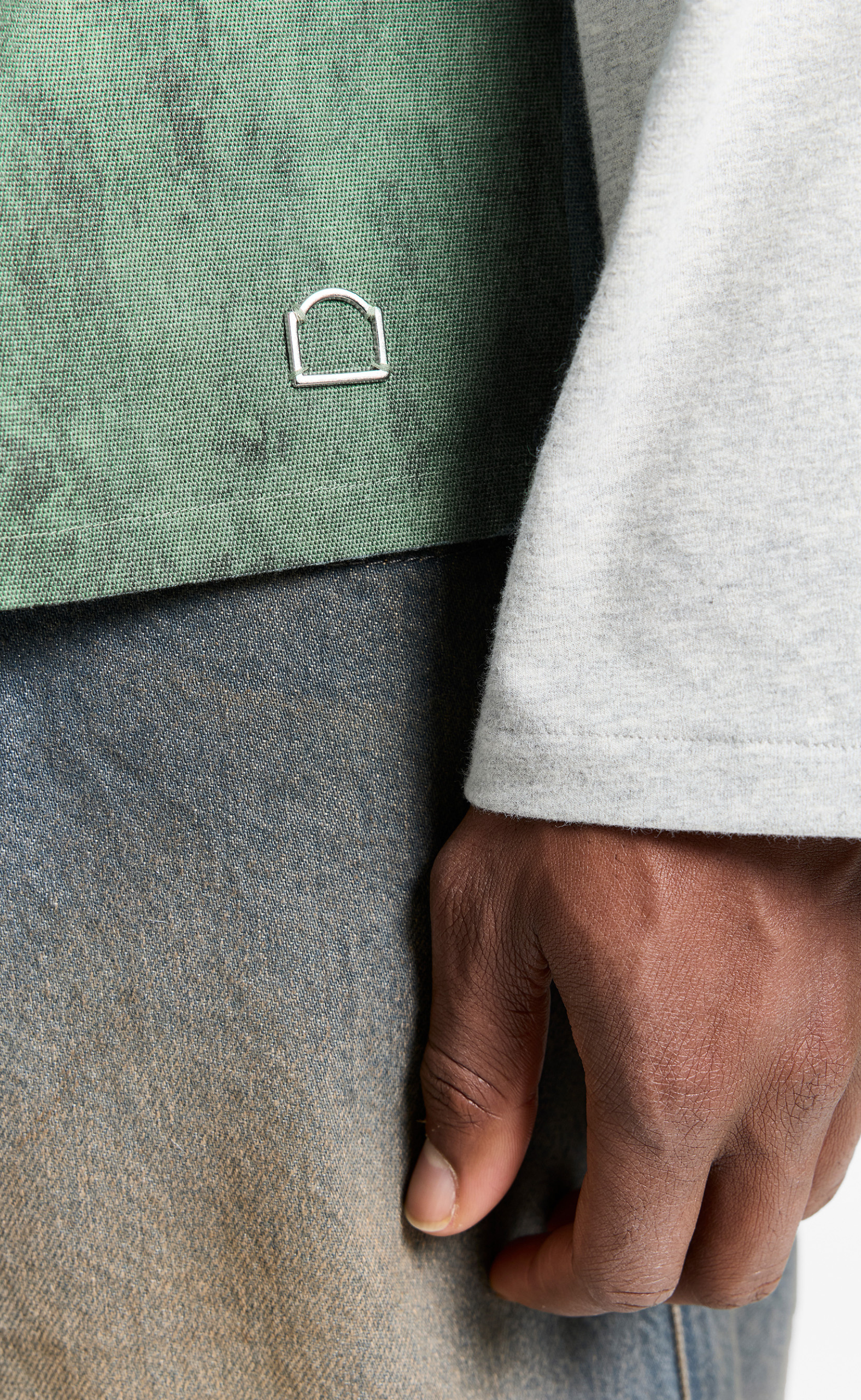 DELIRIA BUTTON GREEN SHIRT