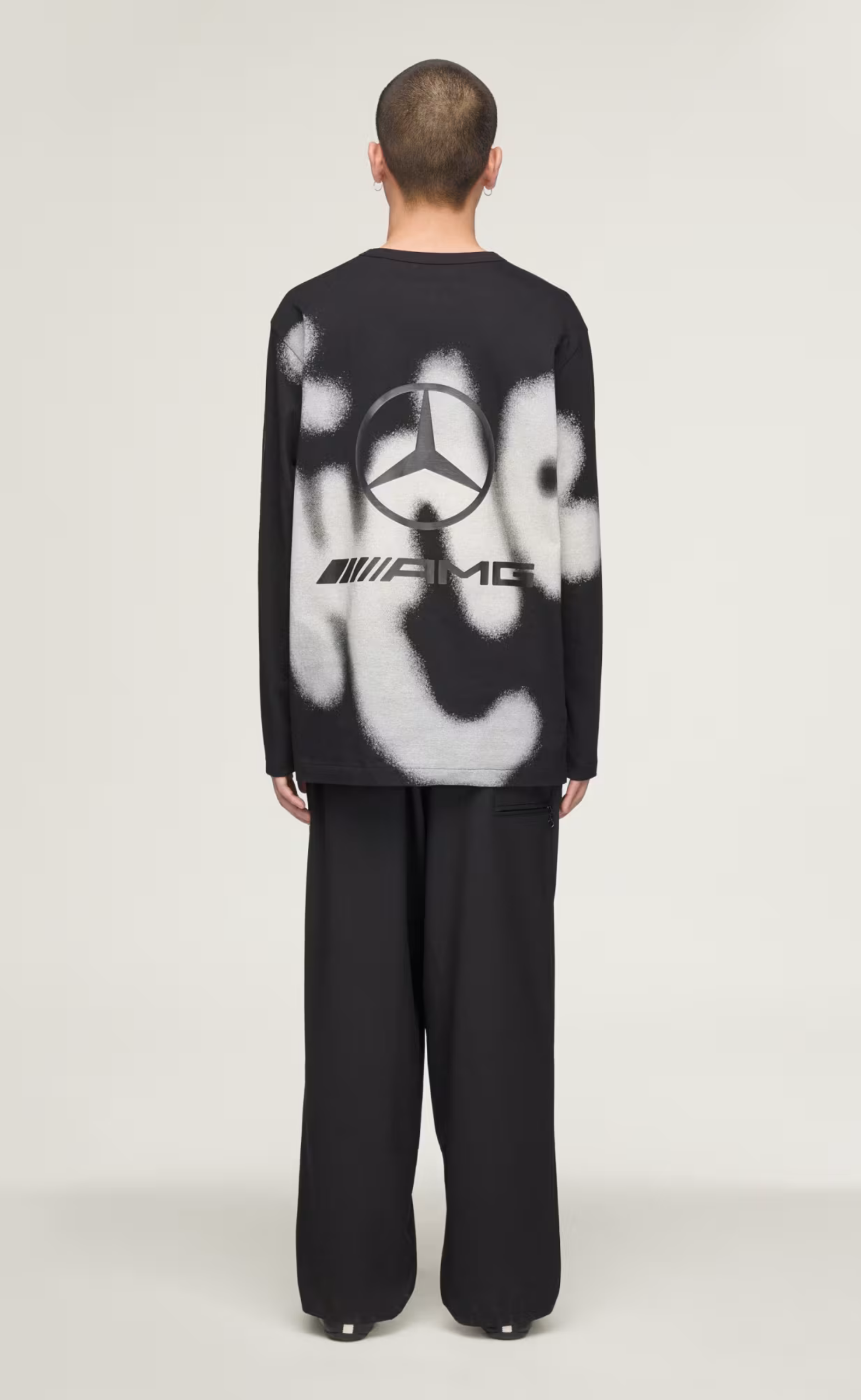 F1 MERCEDES YOHJI BLACK LONGSLEEVE