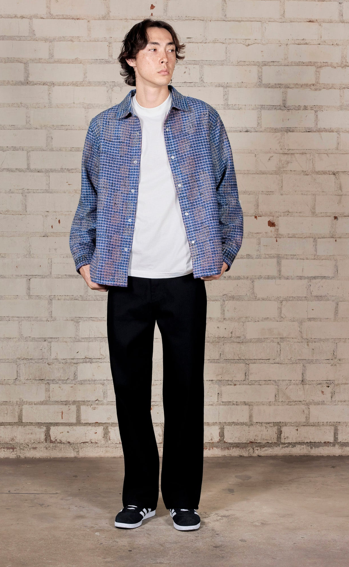 OPERATOR REVERSIBLE OVERSHIRT BLUE SHIRT