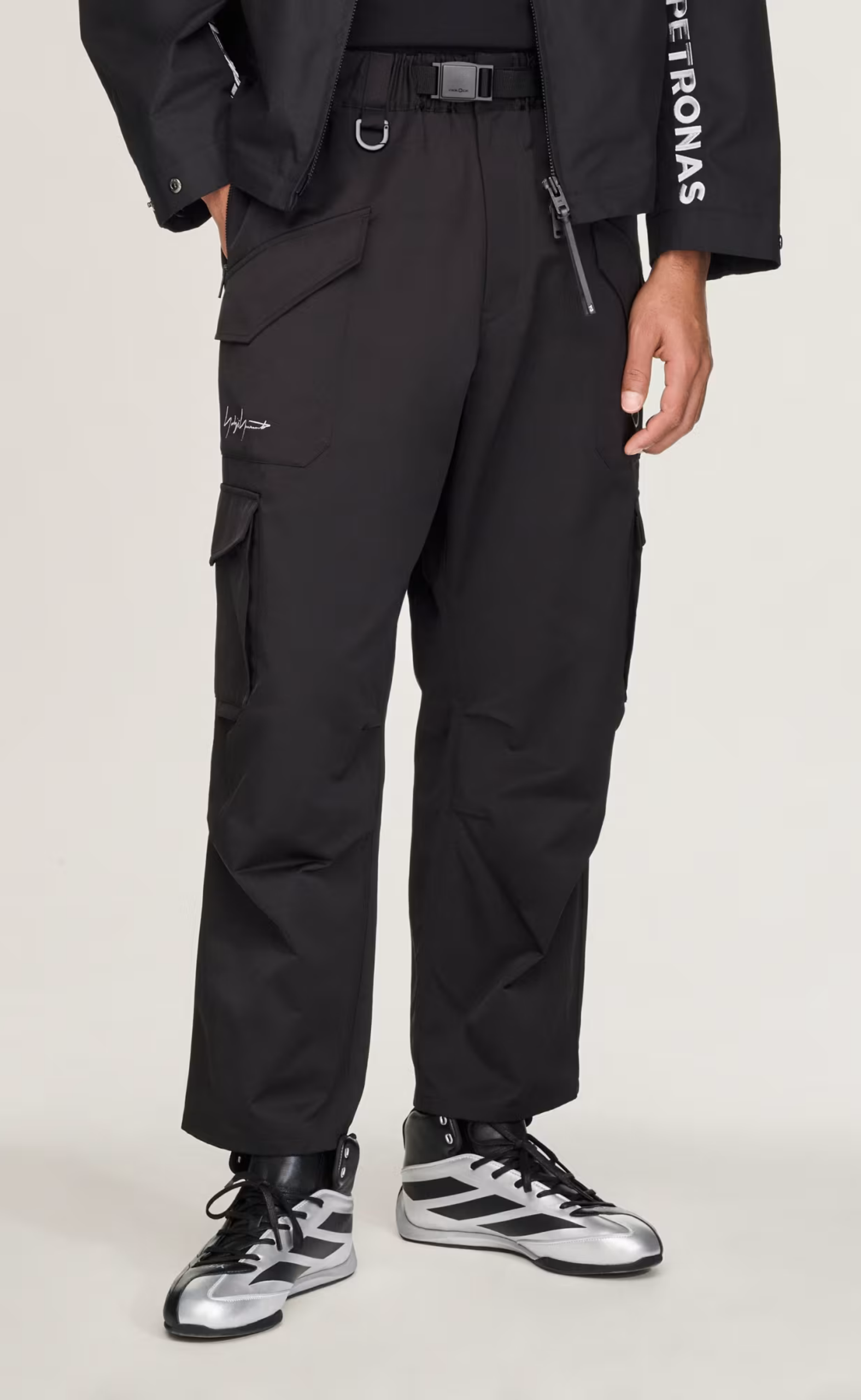 F1 MERCEDES CARGO BLACK PANTS