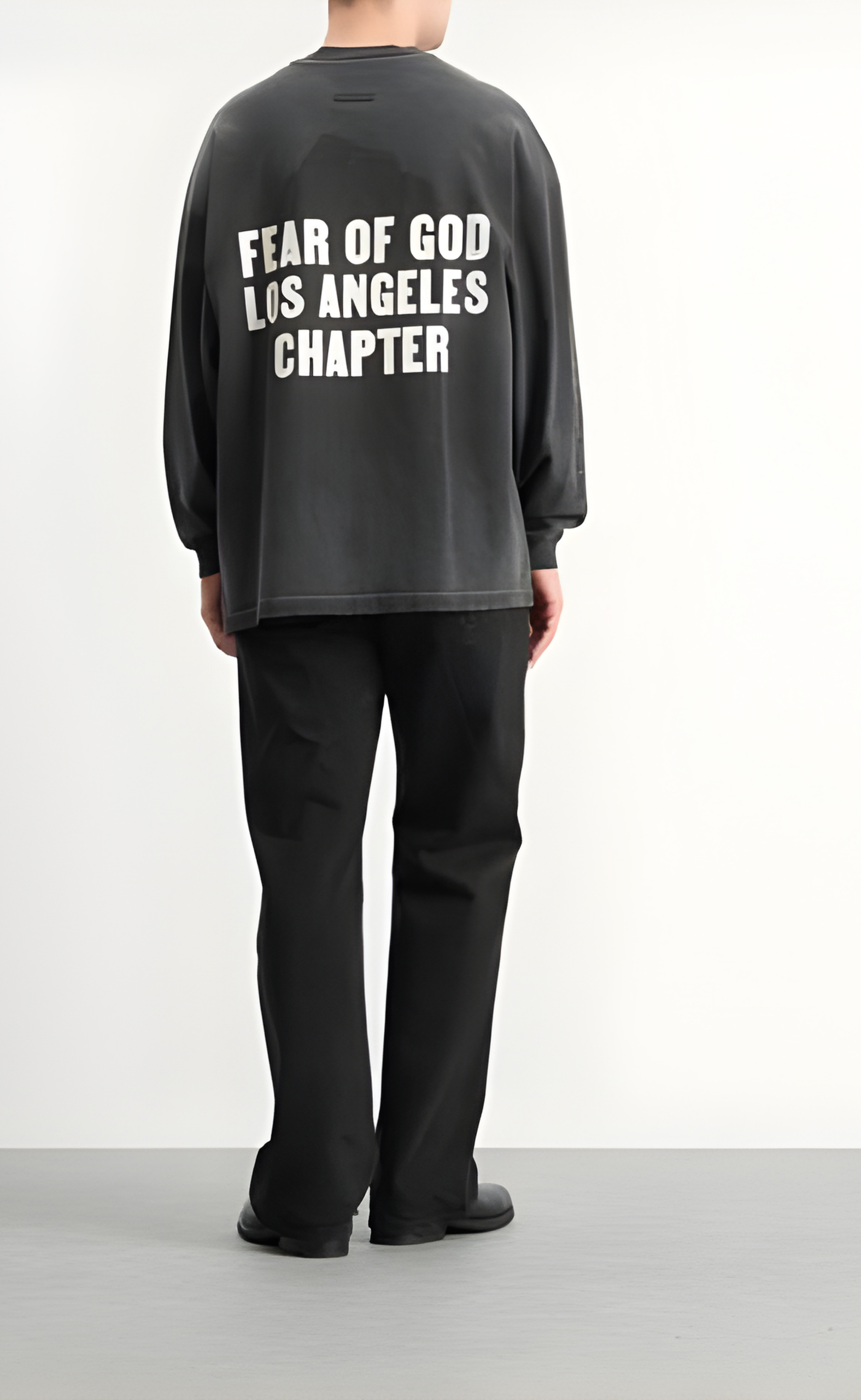 RELAXED DISCIPLE BLACK LONGSLEEVE