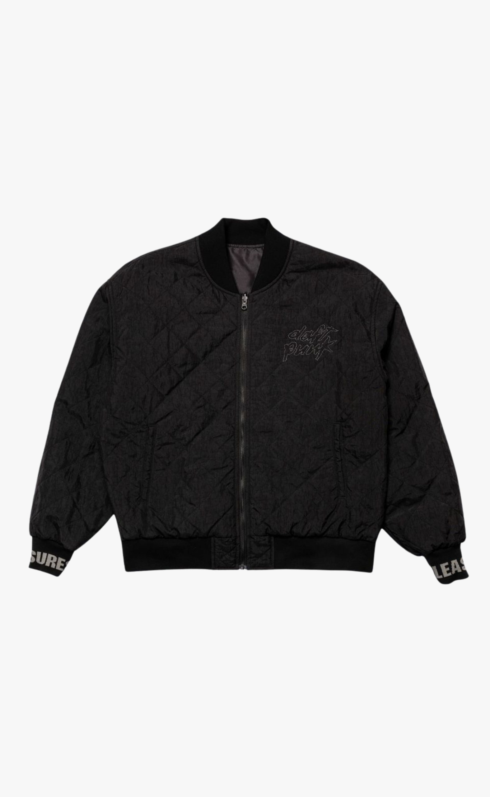 DAFT CLUB REVERSIBLE BOMBER BLACK JACKET