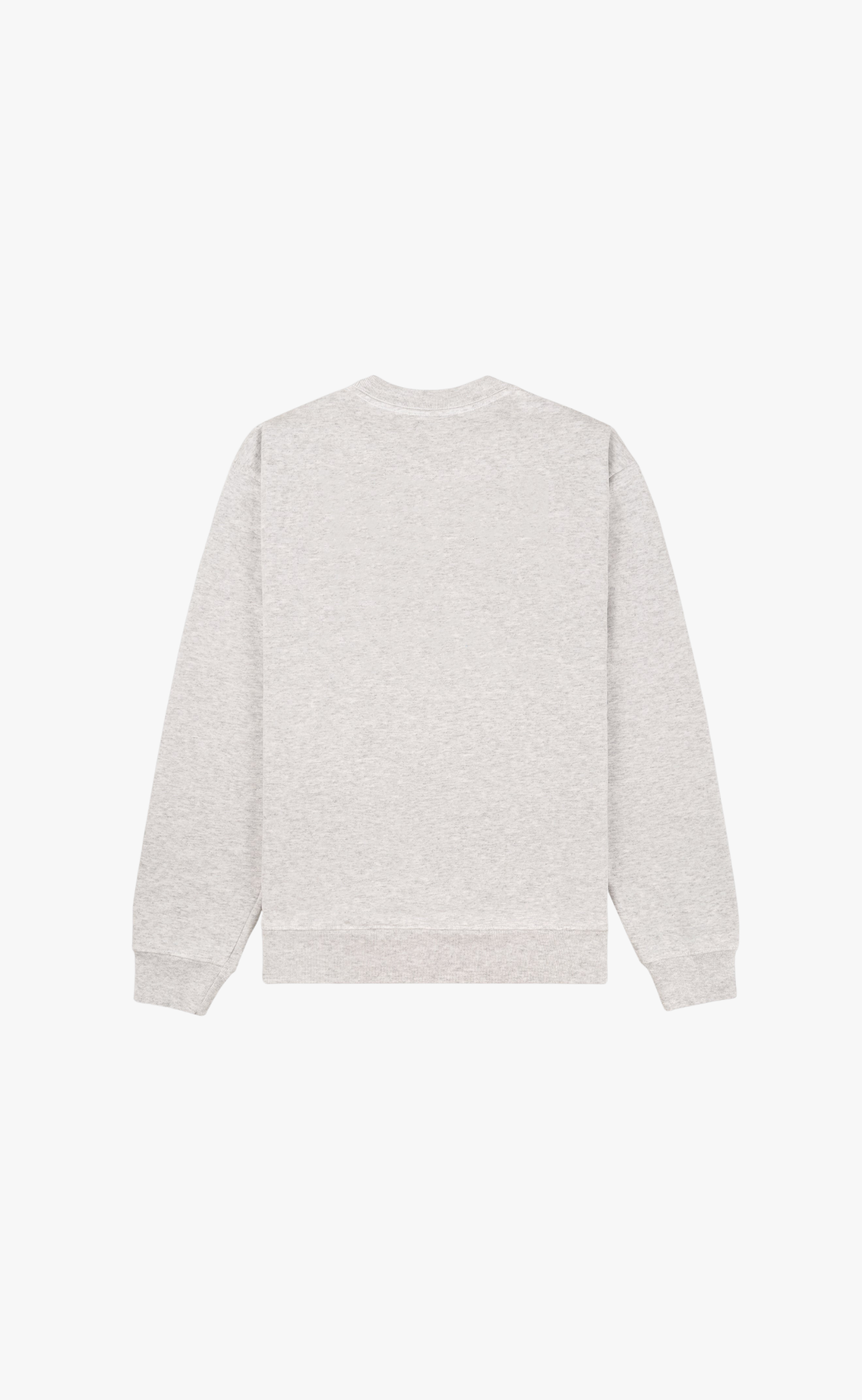 NAUTICAL EMBROIDERED HEATHER GRAY CREWNECK